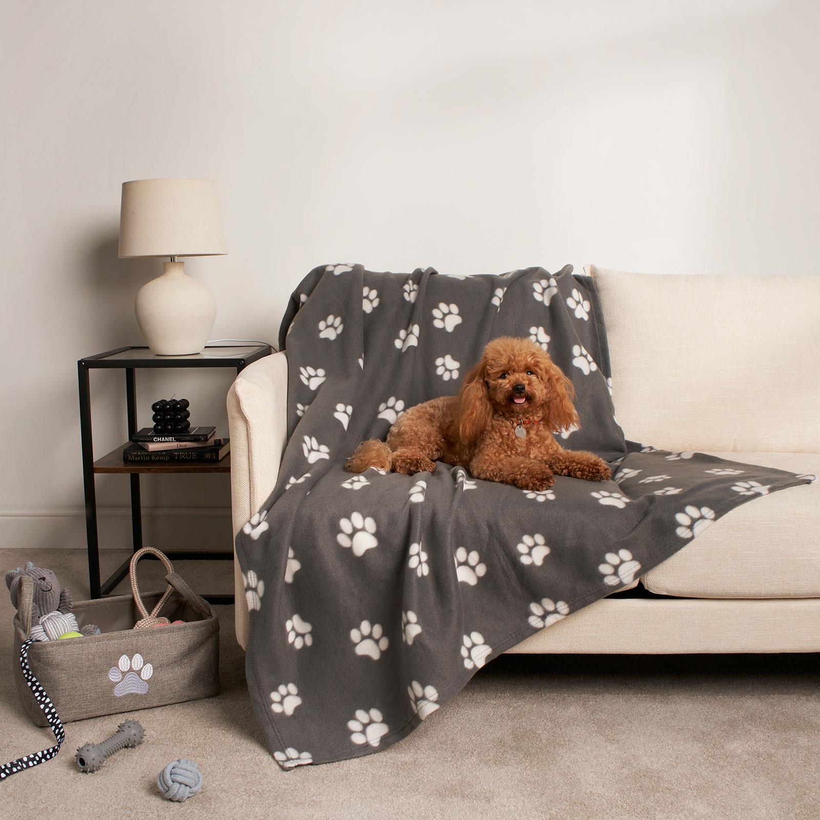 OHS Pet Blanket Dog Warm Fleece Cat Throw Paw Puppy Animal Soft Mat