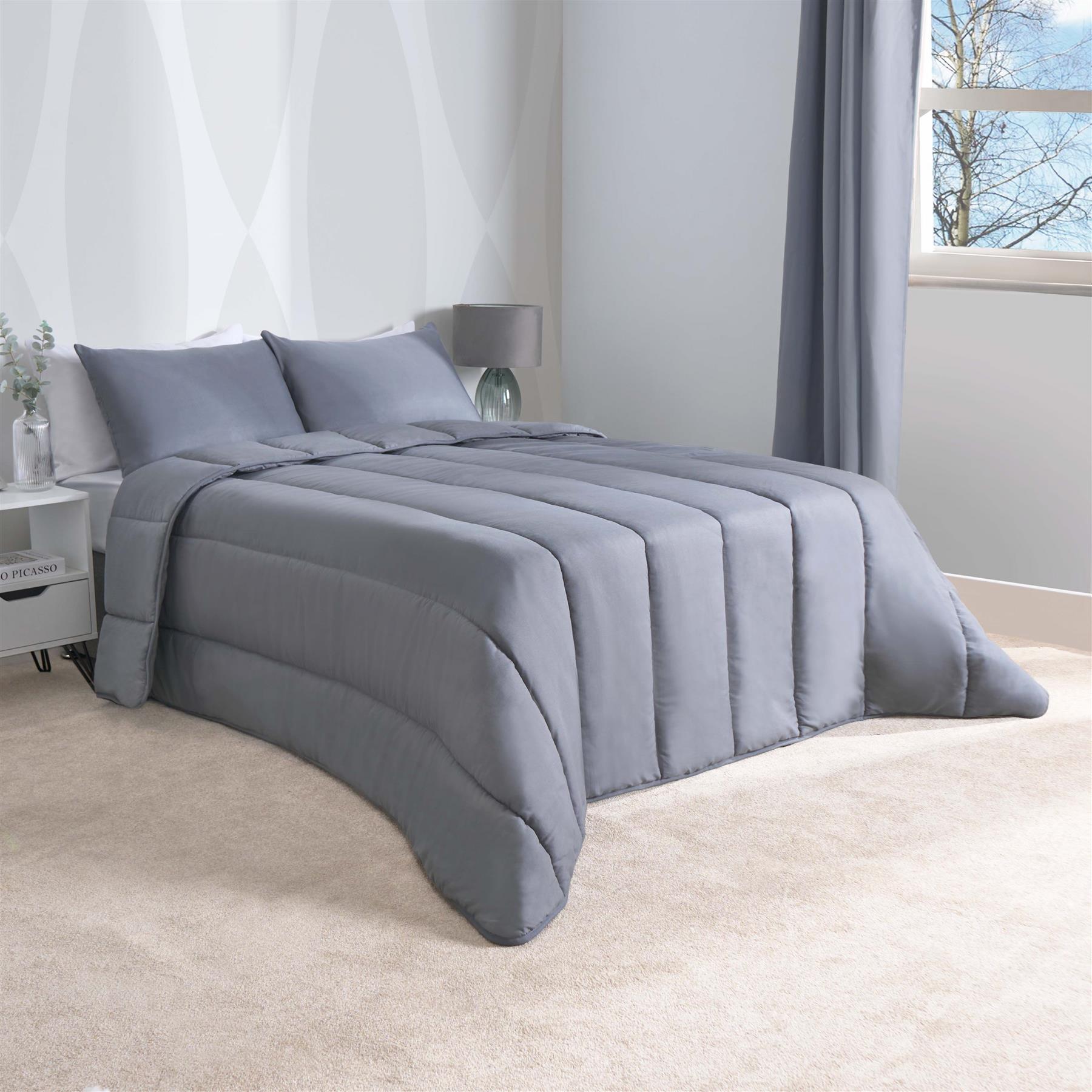 OHS Coverless 10.5 TOG Soft Duvet Pillowcase Quilted Bedding Set Single Double - Picture 50 of 107