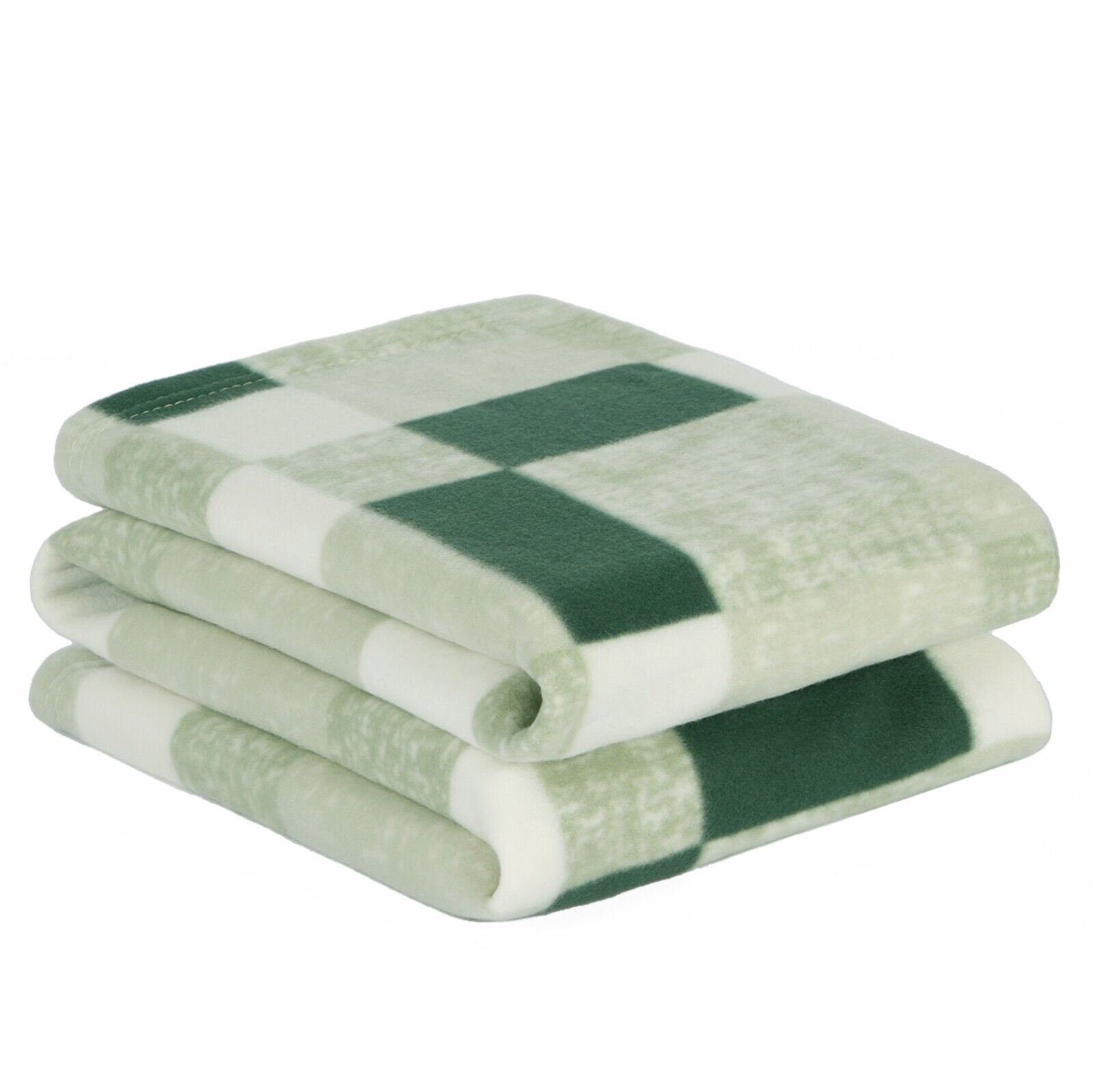 OHS Tartan Blanket Throw Fleece Large Polar Check Warm Soft Bed