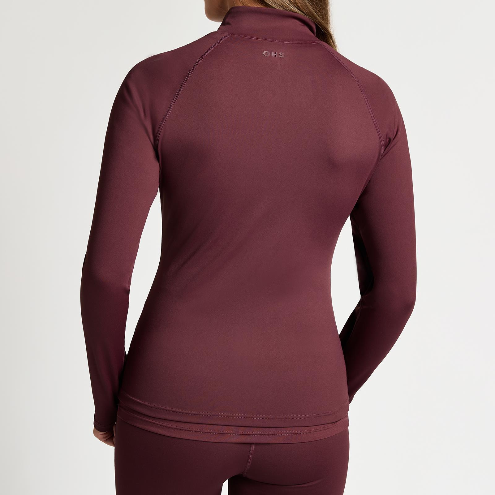 OHS Zip Up Top Long Sleeve Quick Dry Activewear JacketGym Workout Fitness Sports