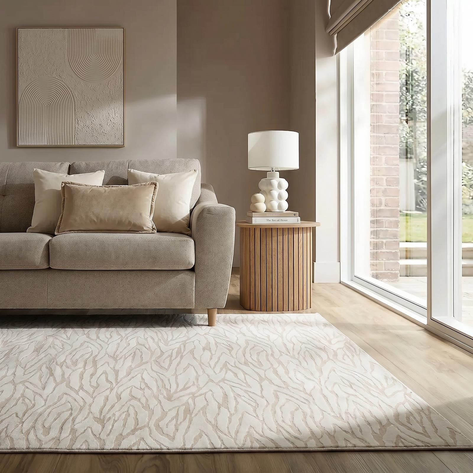 OHS Washable Rug Animal Print Ultra Soft Living Room Area Mat Accent Rugs