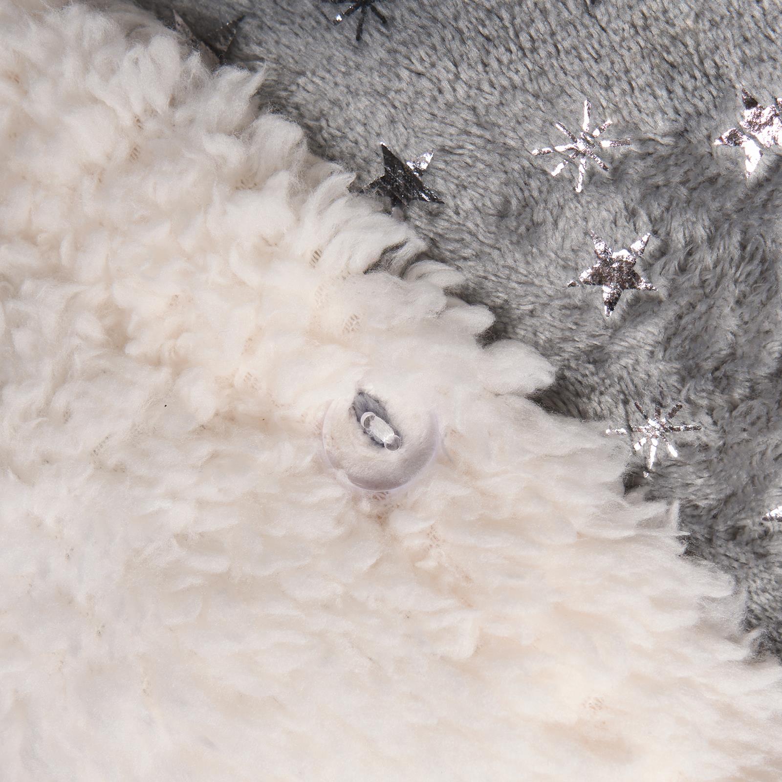 Star Fleece Duvet Cover Bedding Set Metallic Foil Pillowcase Quilt Single Double