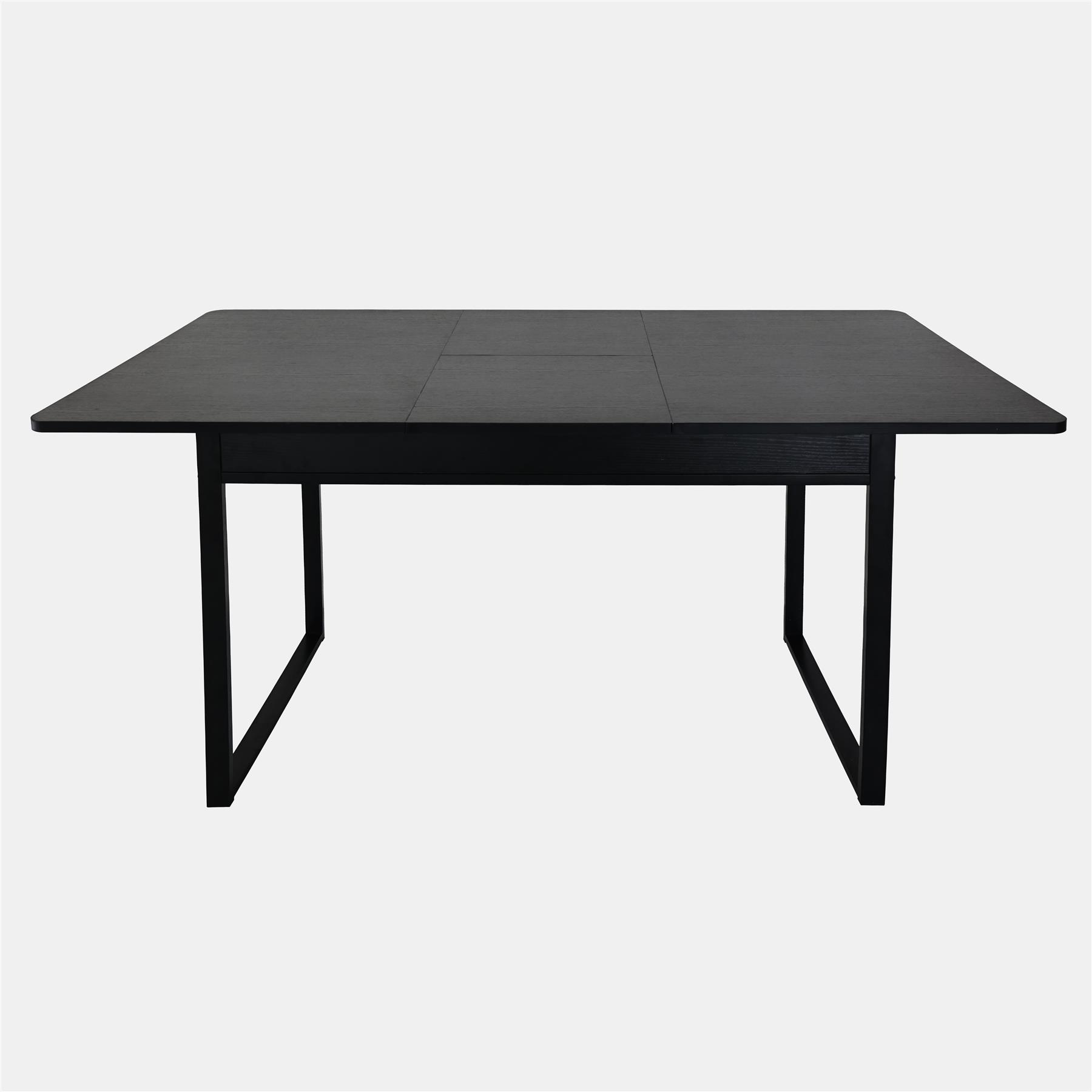 OHS Extendable Dining Table 4-6 Seater Chevron Wood Effect Kitchen Tables