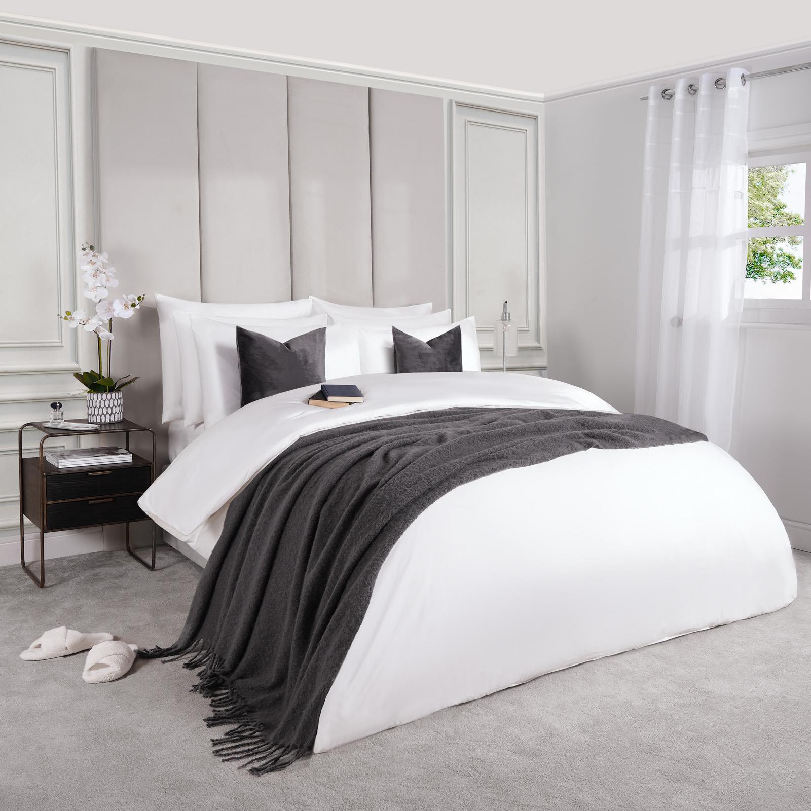 100% Cotton Duvet Cover 220 Thread Count Bedding Set Luxury Quilt Single Double