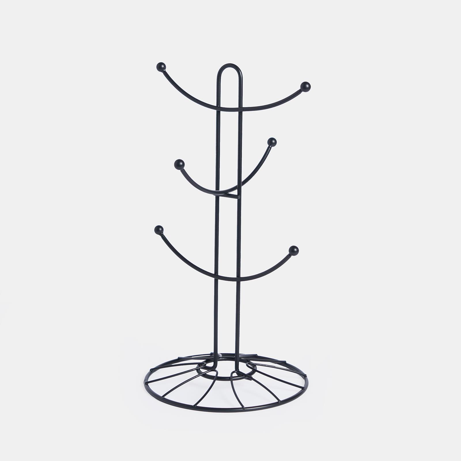 OHS Metal Mug Tree Countertop Wire Cup Holder Hanger Rack Non Slip Organiser