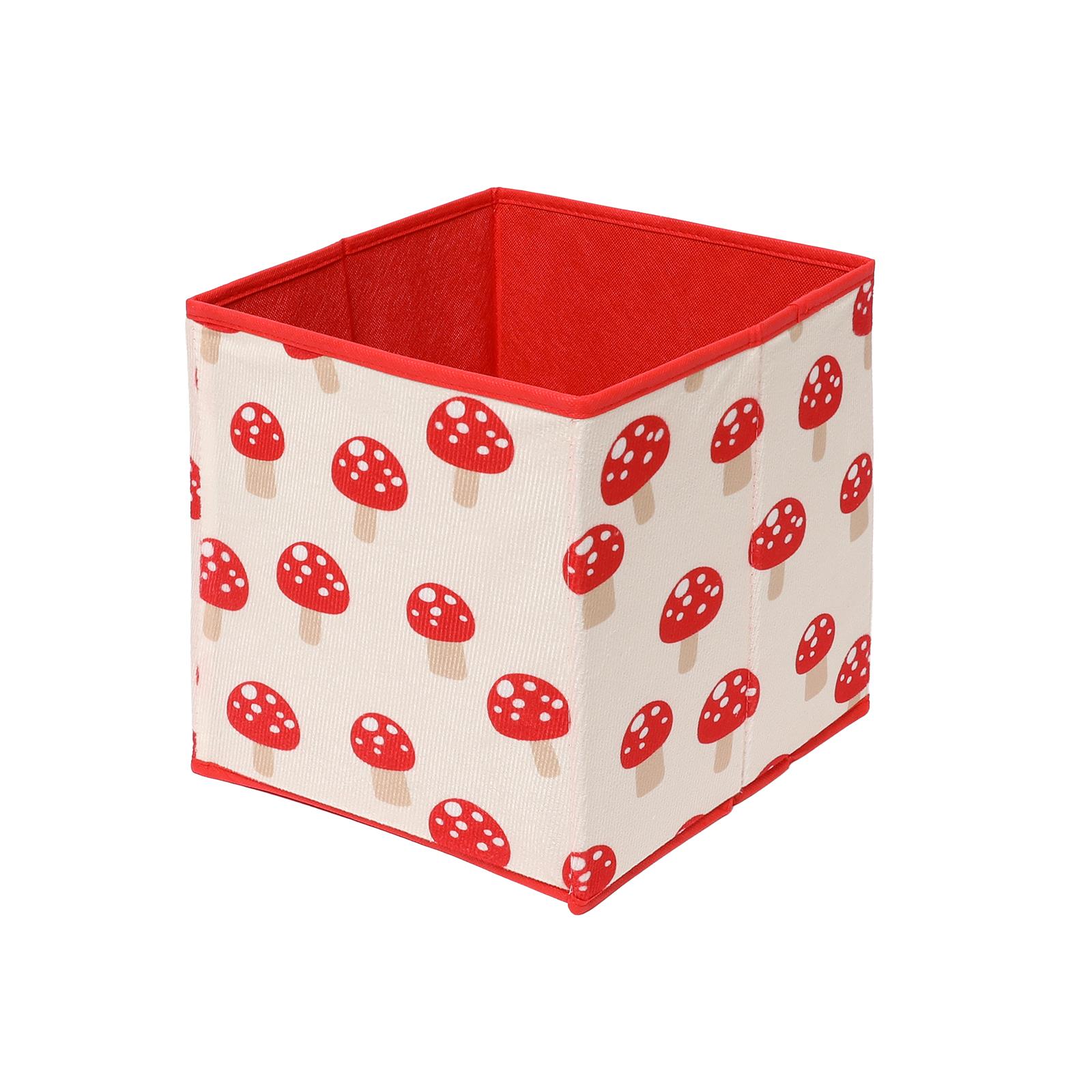 OHS Kids Storage Box Cube Printed Folding 2 Pack Space Saving Shoe Toy Organiser