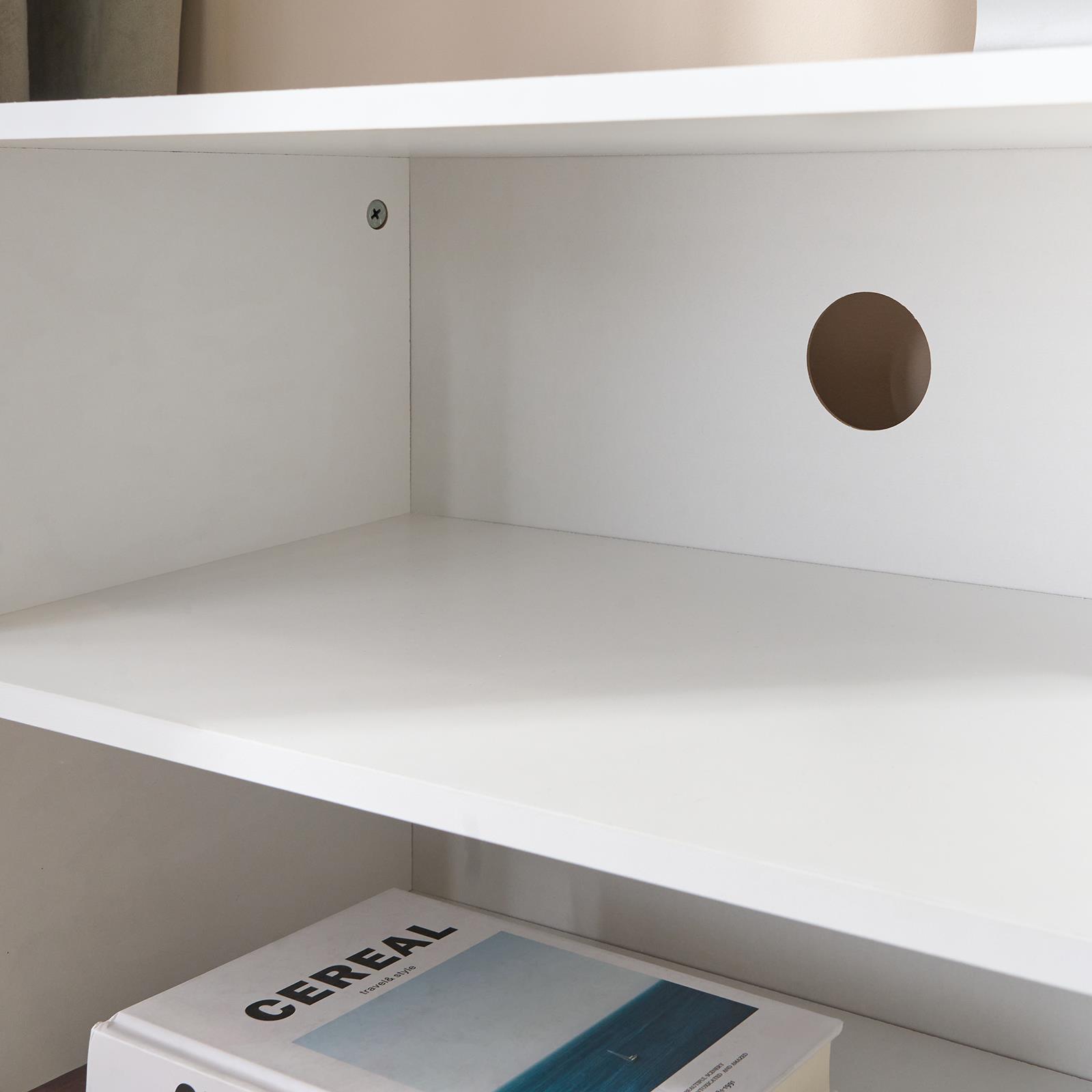 OHS Oslo TV Stand Engineered Wood 3 Cube Shelves Entertainment TV Unit, White
