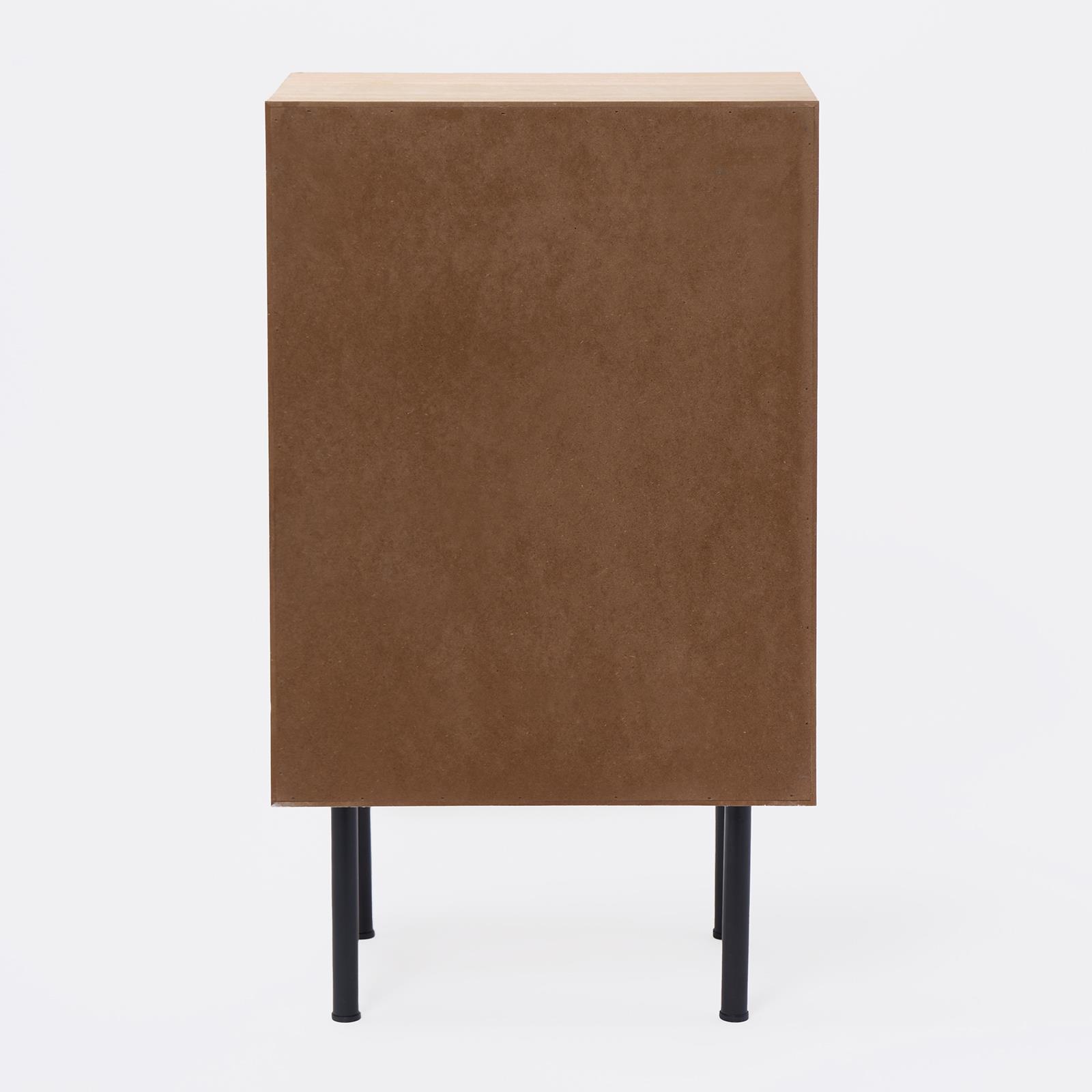 Ribbed Bedside Table Modern Bedroom 3/4 Draw Office Nightstand Living Room Unit - Picture 35 of 71