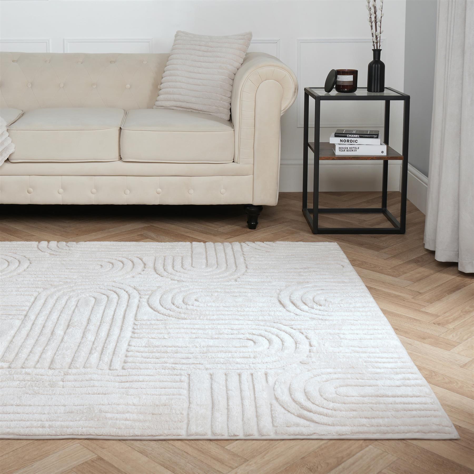 OHS Tufted Arches Rug Living Room Modern Carpet Soft Non Slip Floor Area Mat