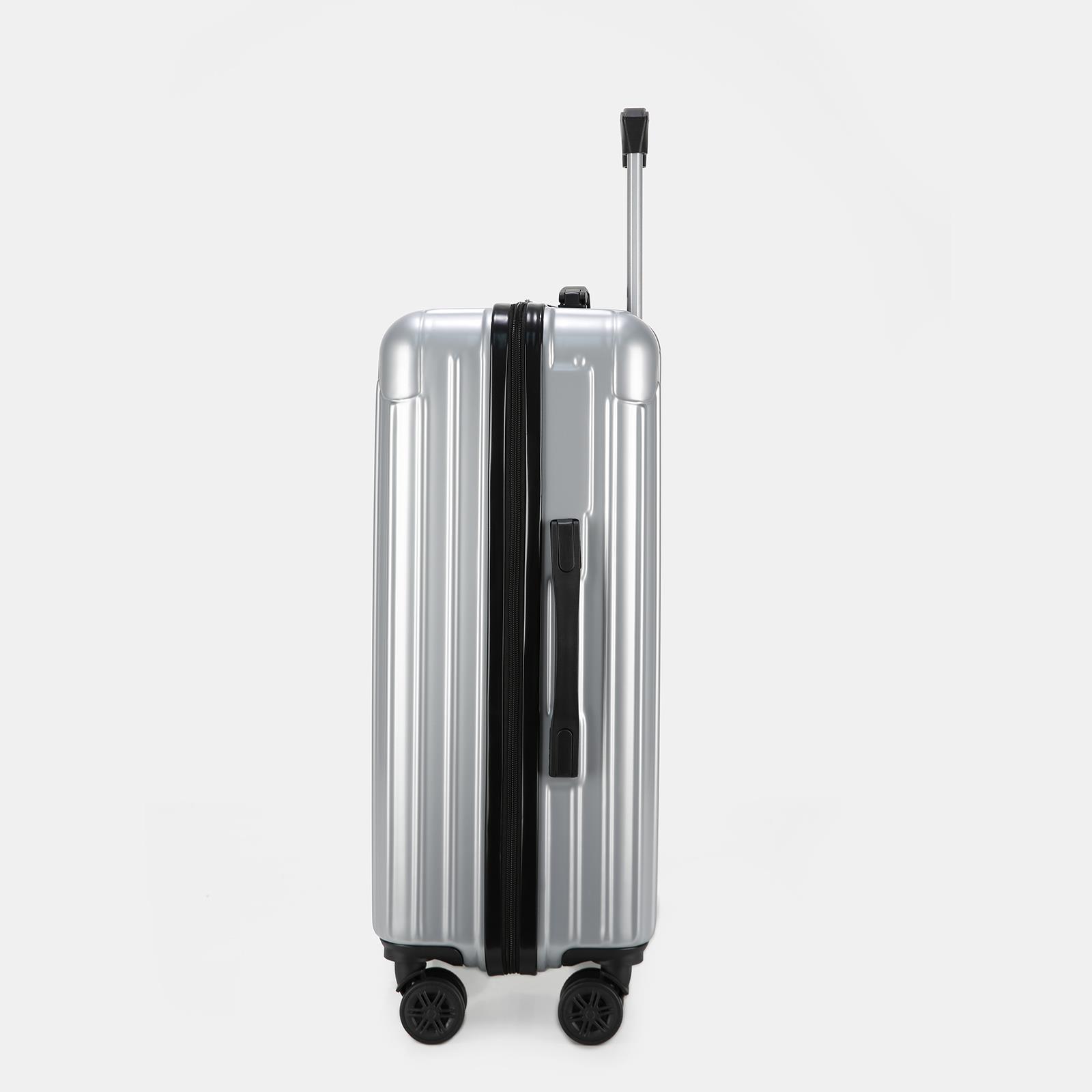 OHS Hard Shell Suitcase Luggage Set Travel ABS 4 Wheels Trolley Cabin Carry-On