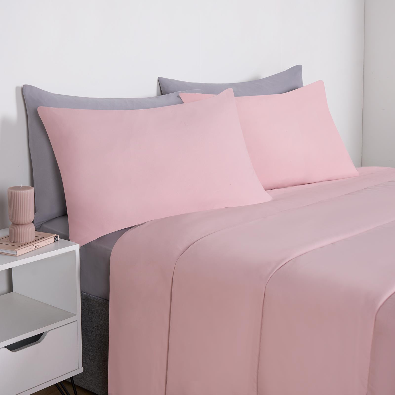 OHS Coverless 10.5 TOG Soft Duvet Pillowcase Quilted Bedding Set Single Double - Picture 25 of 107