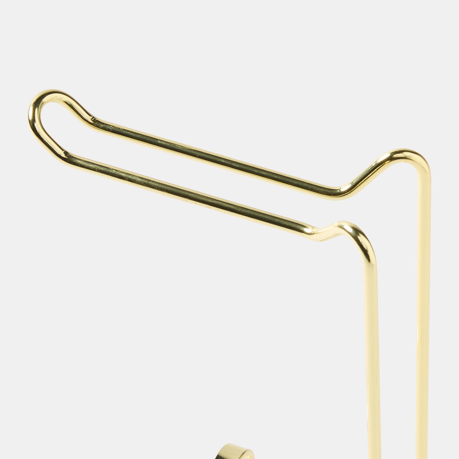 OHS Metal Toilet Roll Holder Freestanding Bathroom Storage Organiser