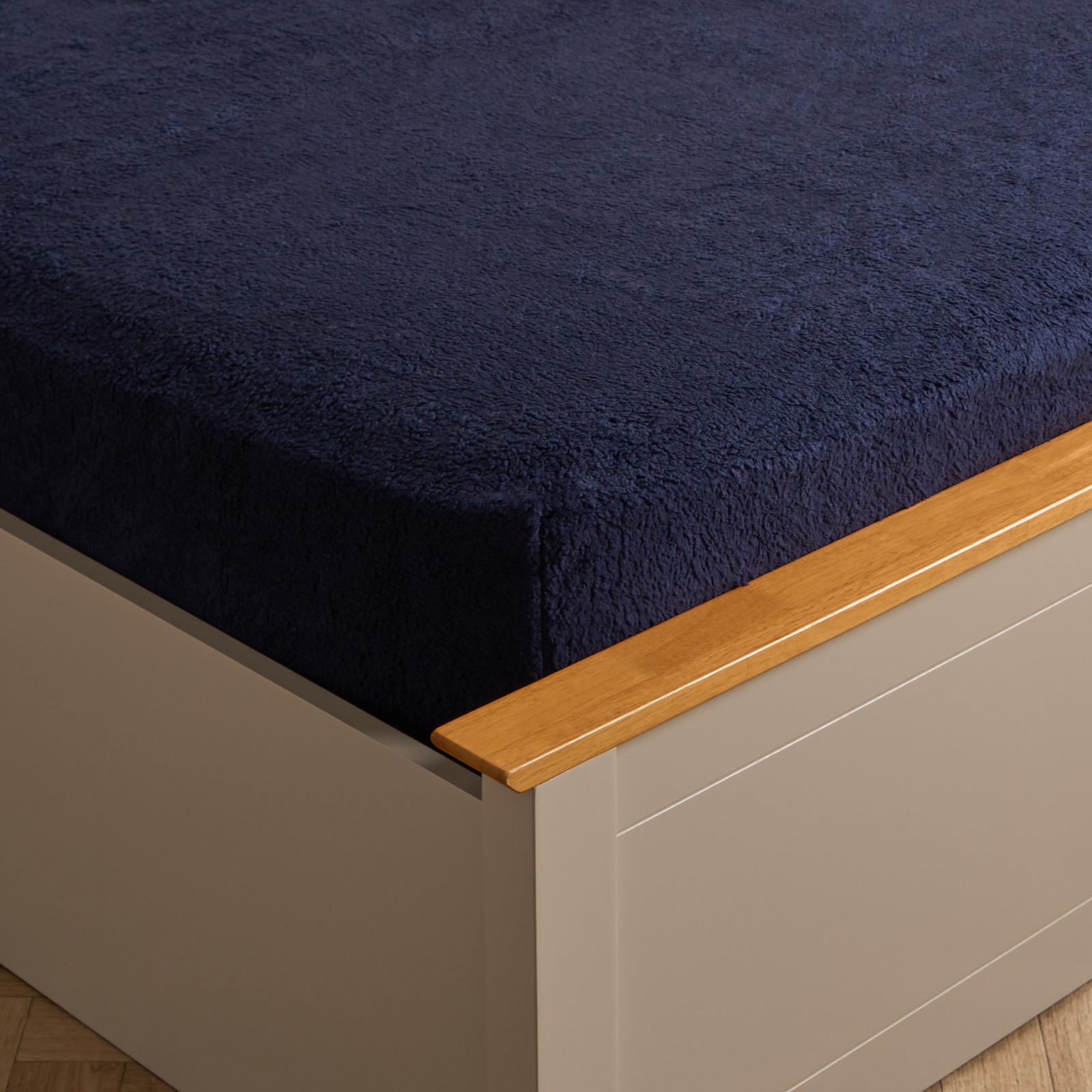 Brentfords Teddy Fleece Fitted Sheet Thermal Warm Single Double King Bedding NEW - Picture 19 of 37