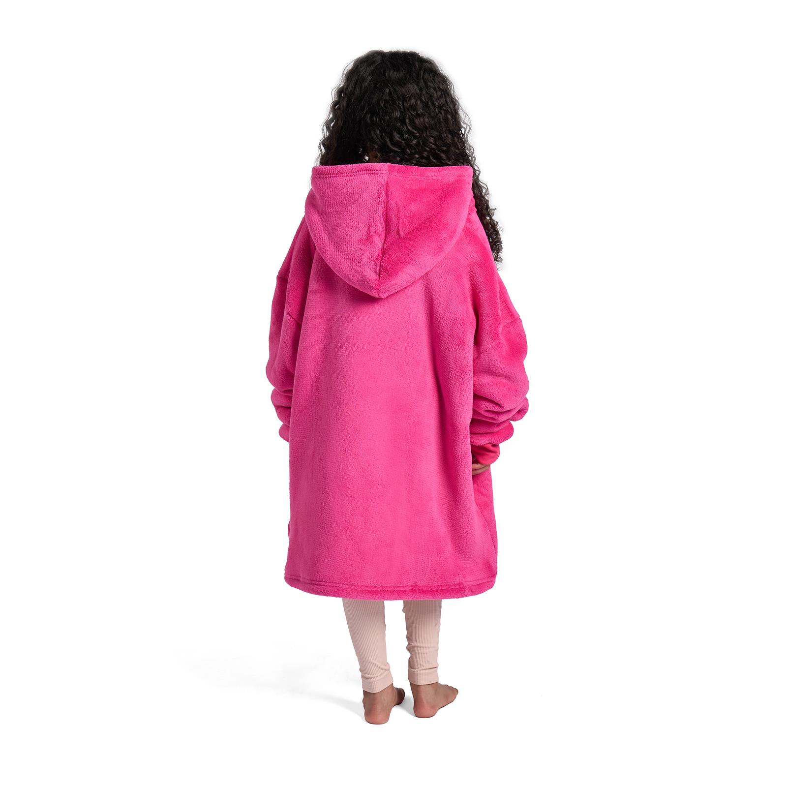OHS Kids Hoodie Blanket Oversized Ultra Plush Soft Sherpa Wearable Sweatshirt