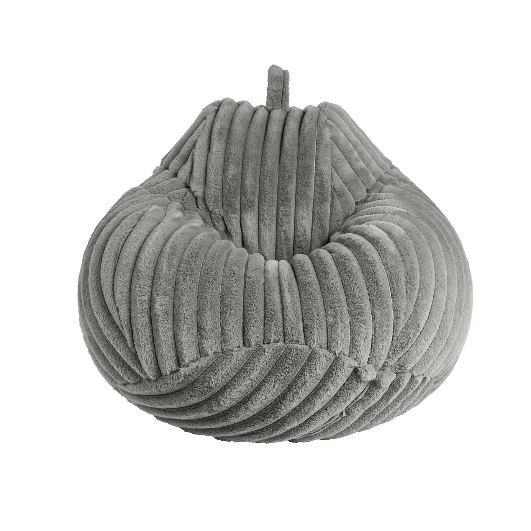 OHS Ribbed Bean Bag Chair Adult Gaming Beanbags with Filling Cosy Couch