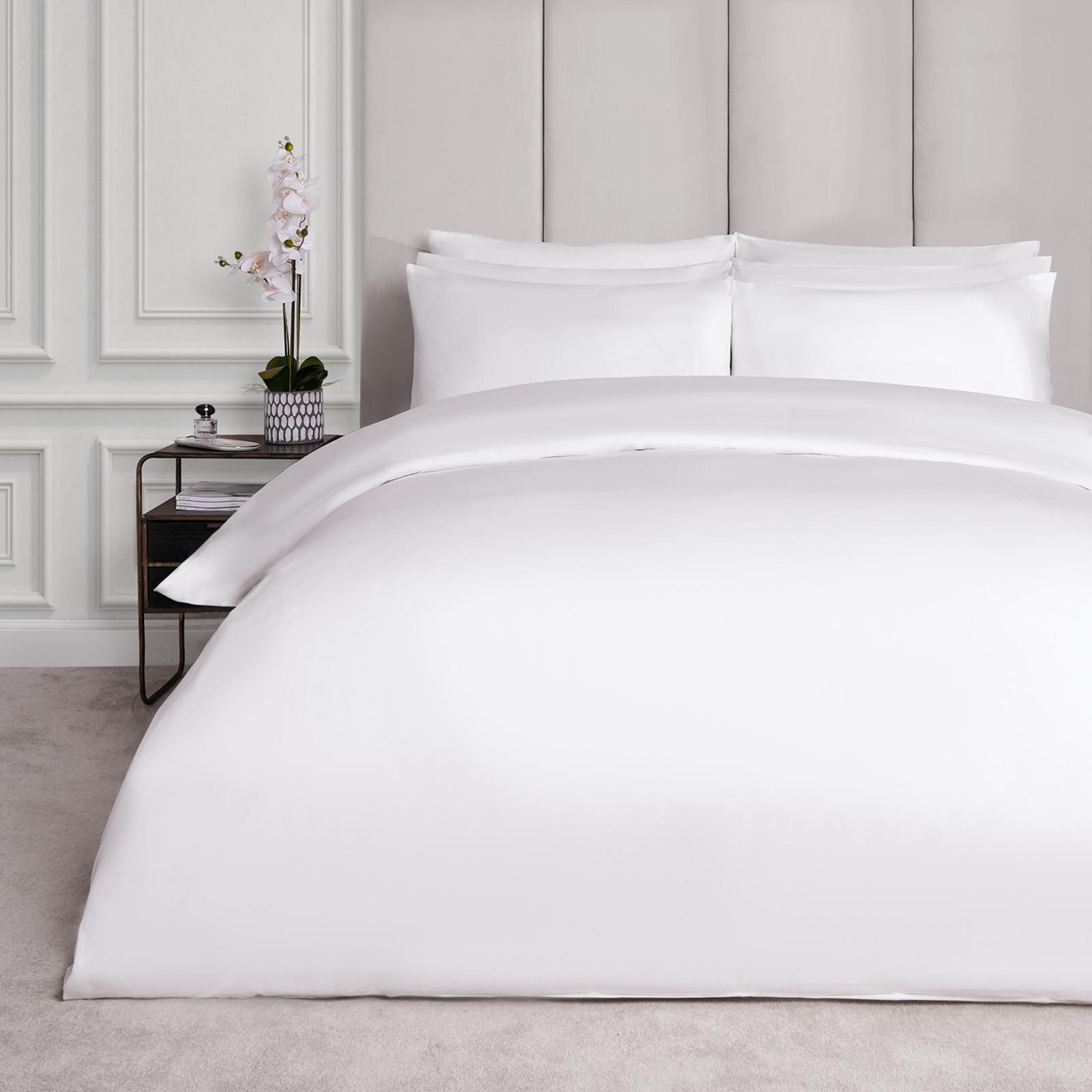 100% Cotton Duvet Cover 220 Thread Count Bedding Set Luxury Quilt Single Double