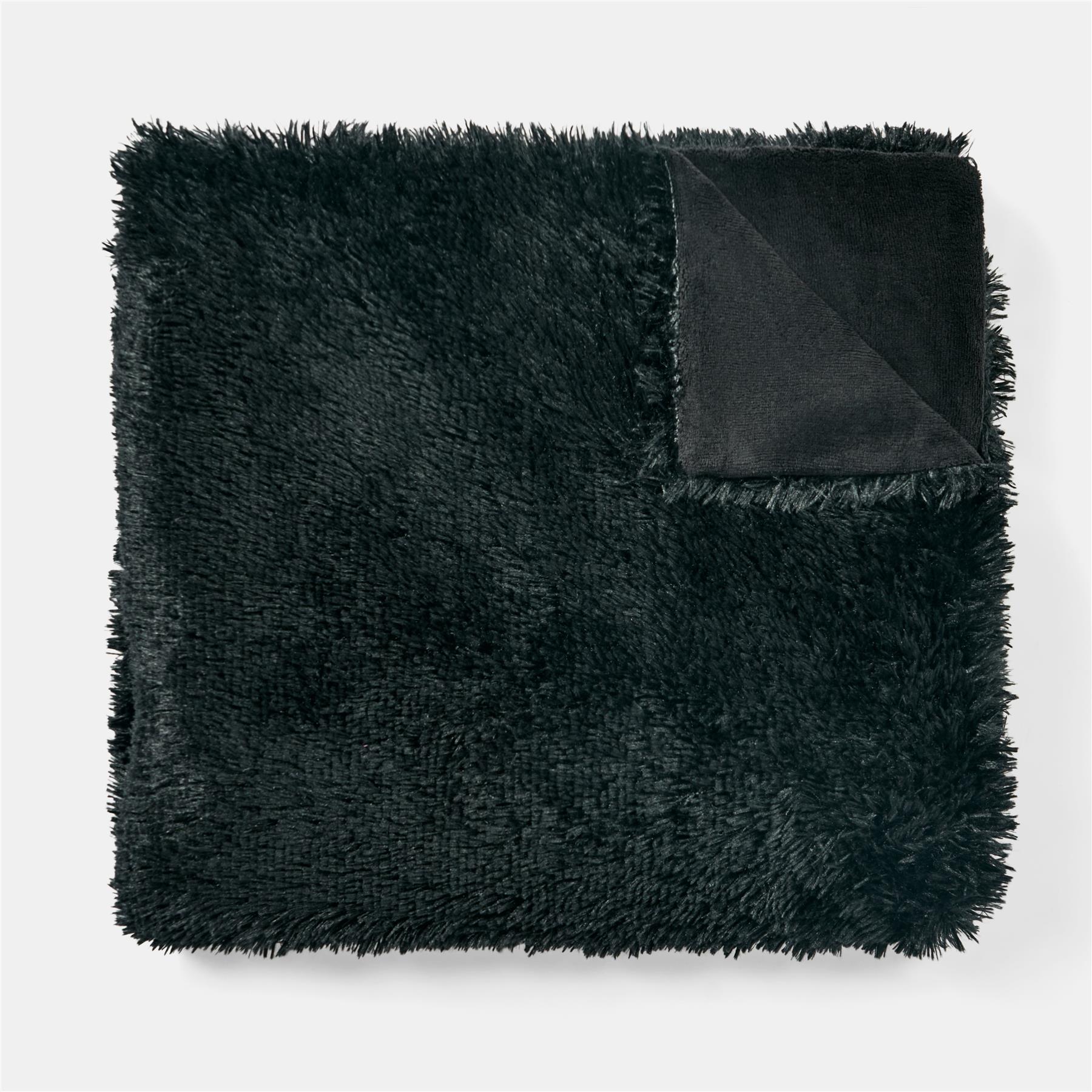 OHS Ultra Soft Fluffy Fleece Throw Luxurious Bed Couch Blanket