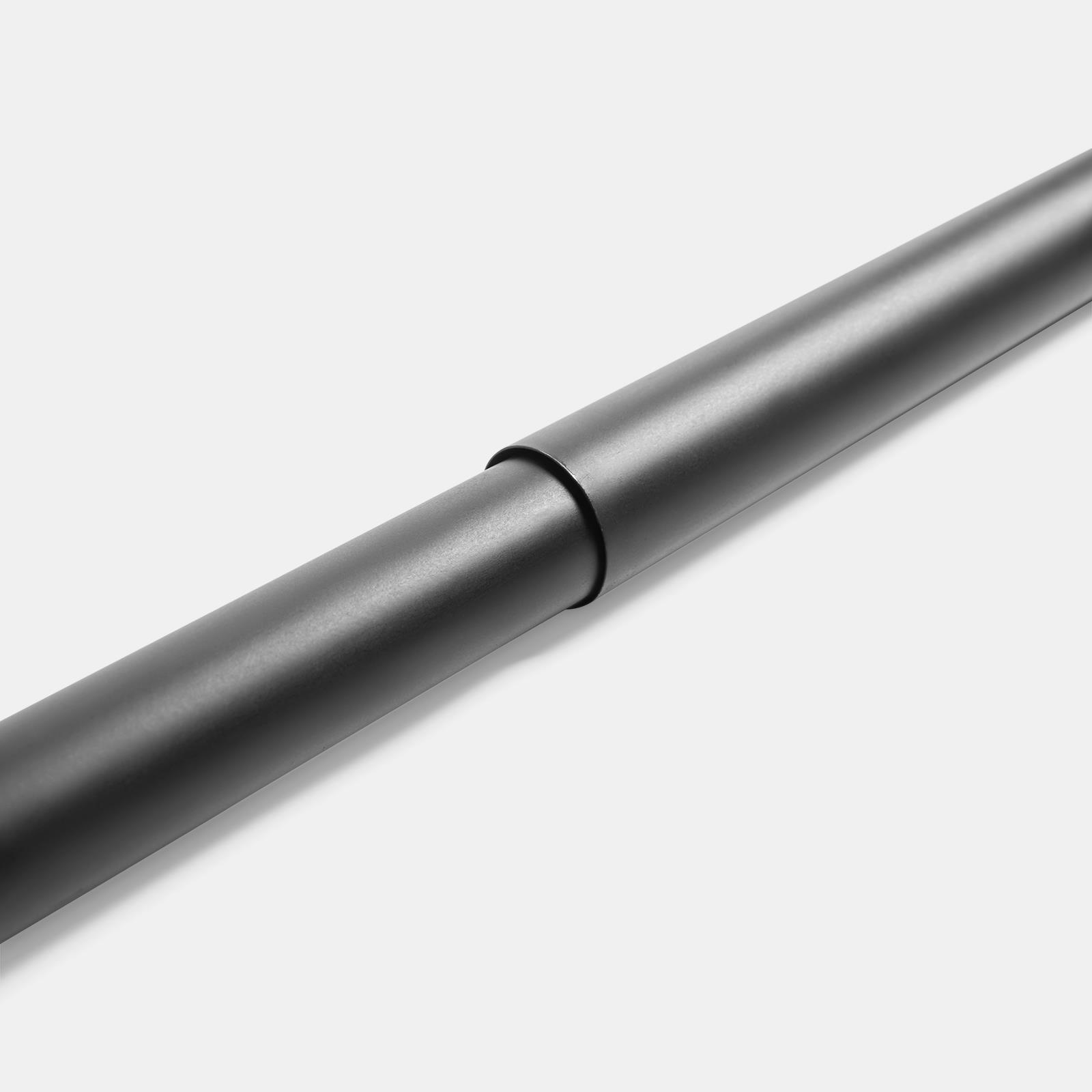 OHS 120-200cm Curtain Pole Extendable Metal 28mm Ball Trumpet Twist Finnials