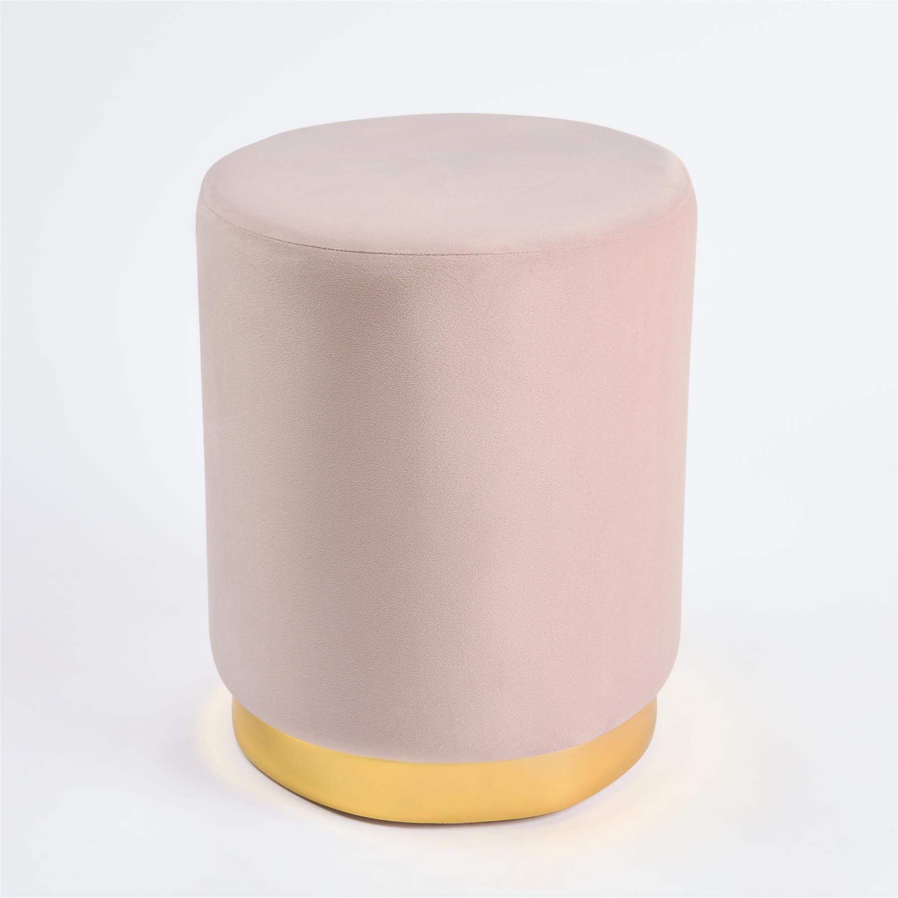 Matte Velvet Footstool Pouffe Modern Vanity Home Bedroom Seat Cushion Rest Chair