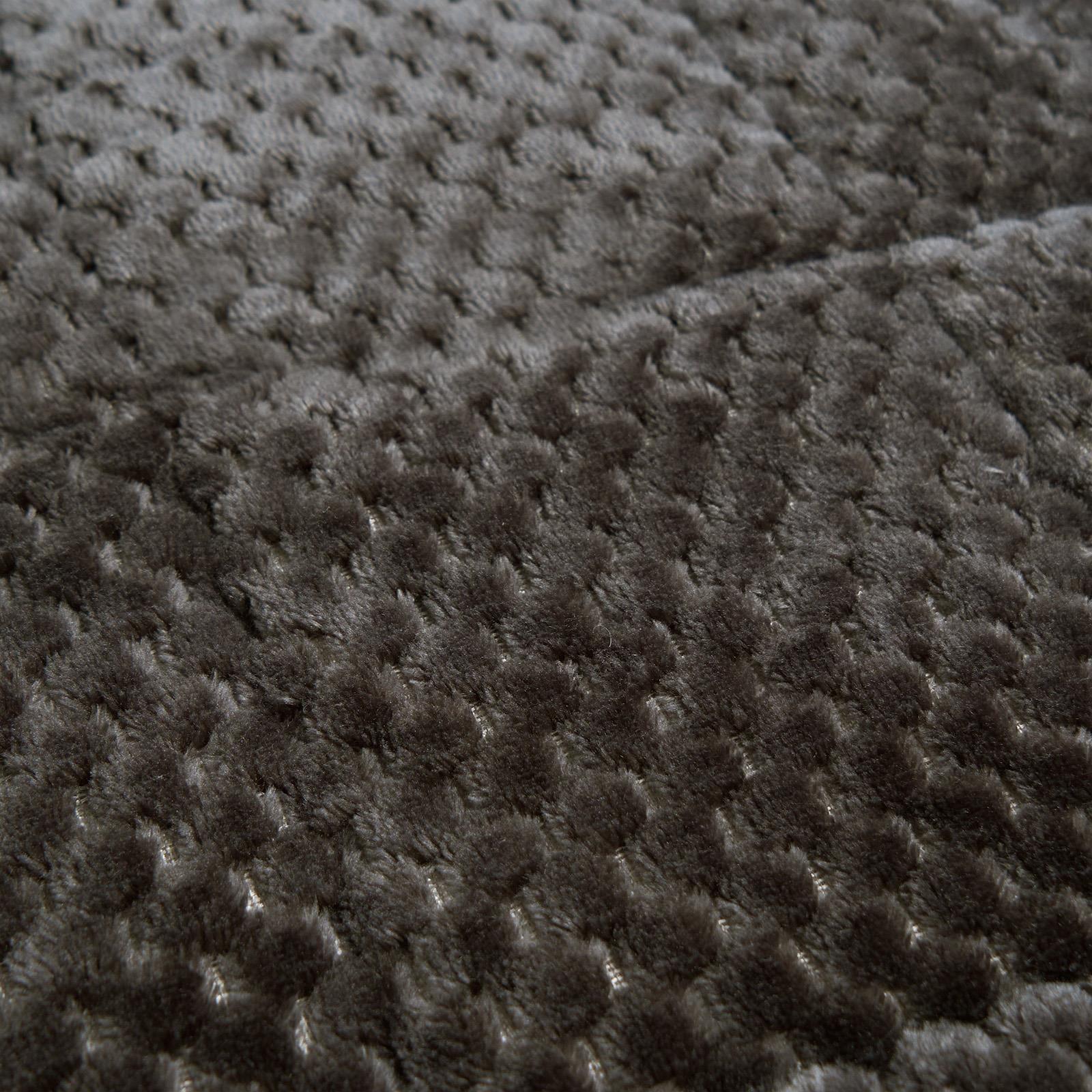 OHS Waffle Fleece Weighted Blanket Sleep Therapy Anxiety Super Soft Bed Throw