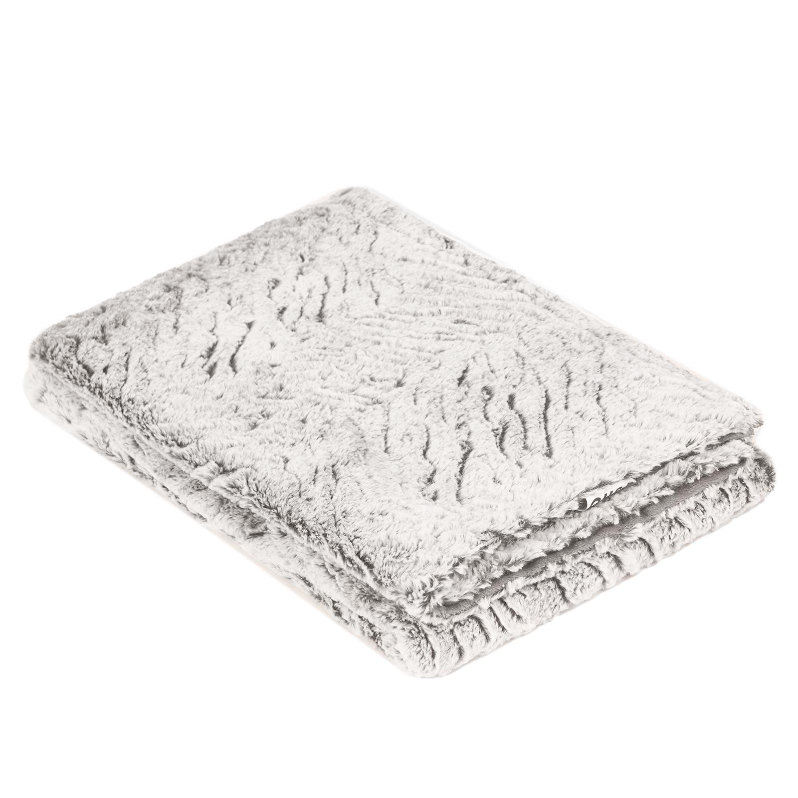 Faux Fur Fleece Throw Bed Blanket Plush Two Tone Warm Super Soft Sofa Bedspread