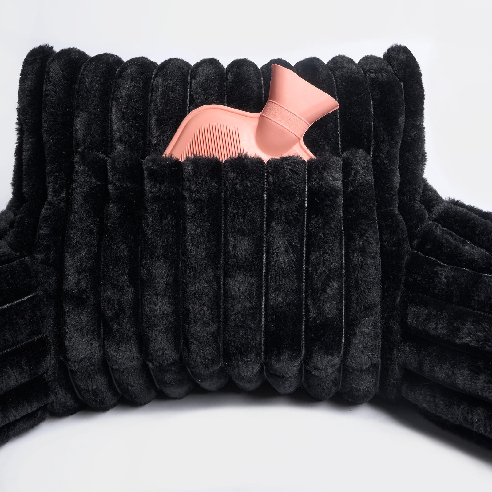OHS Reading Cuddle Cushion Fleece Heatable Pillow Arms Chair Back Support