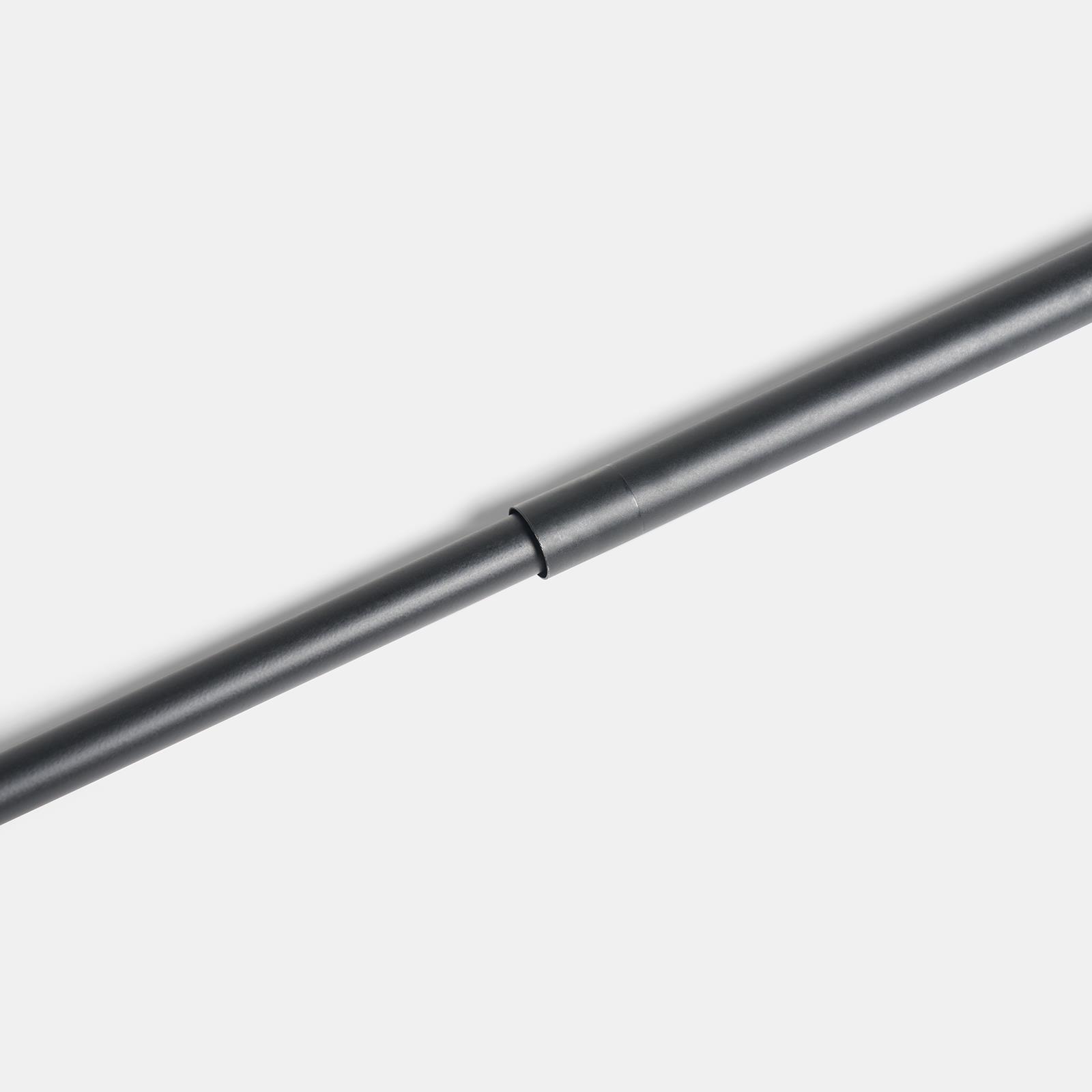 OHS Bow Curtain Pole Extendable 70-220cm Metal 16mm Finnials Decor