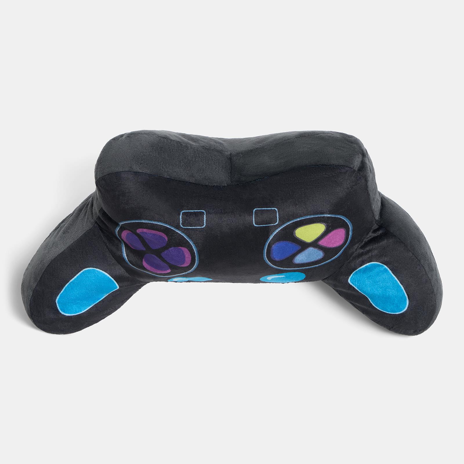 OHS Gaming Controller Cuddle Cushion Kids Flannel Reading Pillow with Arms