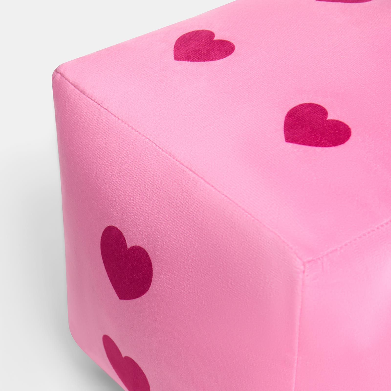 OHS Dice Cushion Hearts Decorative Filled Scatter Throw Pillow Home Decor