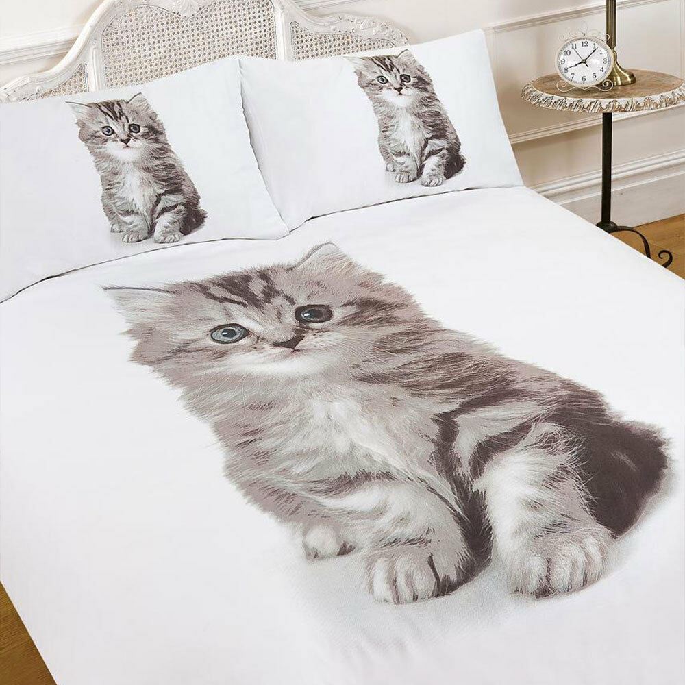 3D Kitten Cat Animal Print Quilt Duvet Cat Animal Pattern Pillowcase : Cat