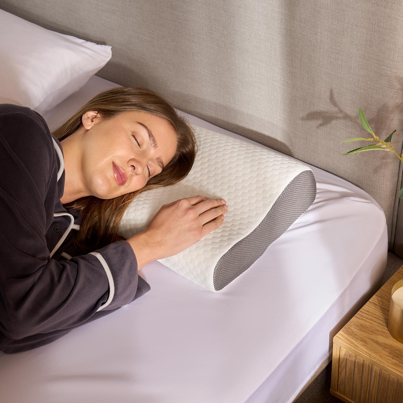 OHS Contour Memory Foam Pillow Orthopaedic Cushion Head Neck Support