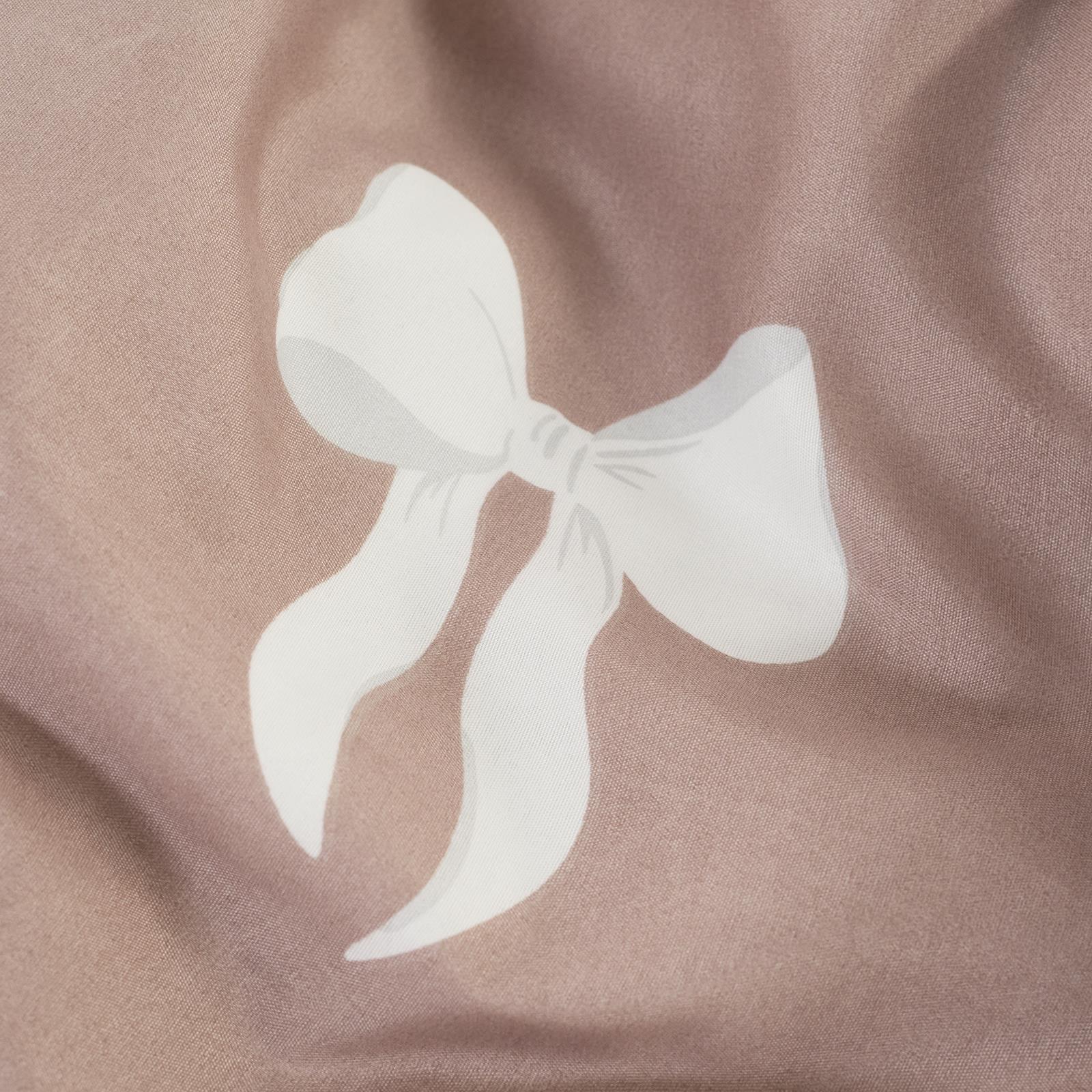 OHS Bow Reversible Duvet Cover Set with Pillowcase Polycotton Microfibre Bedding