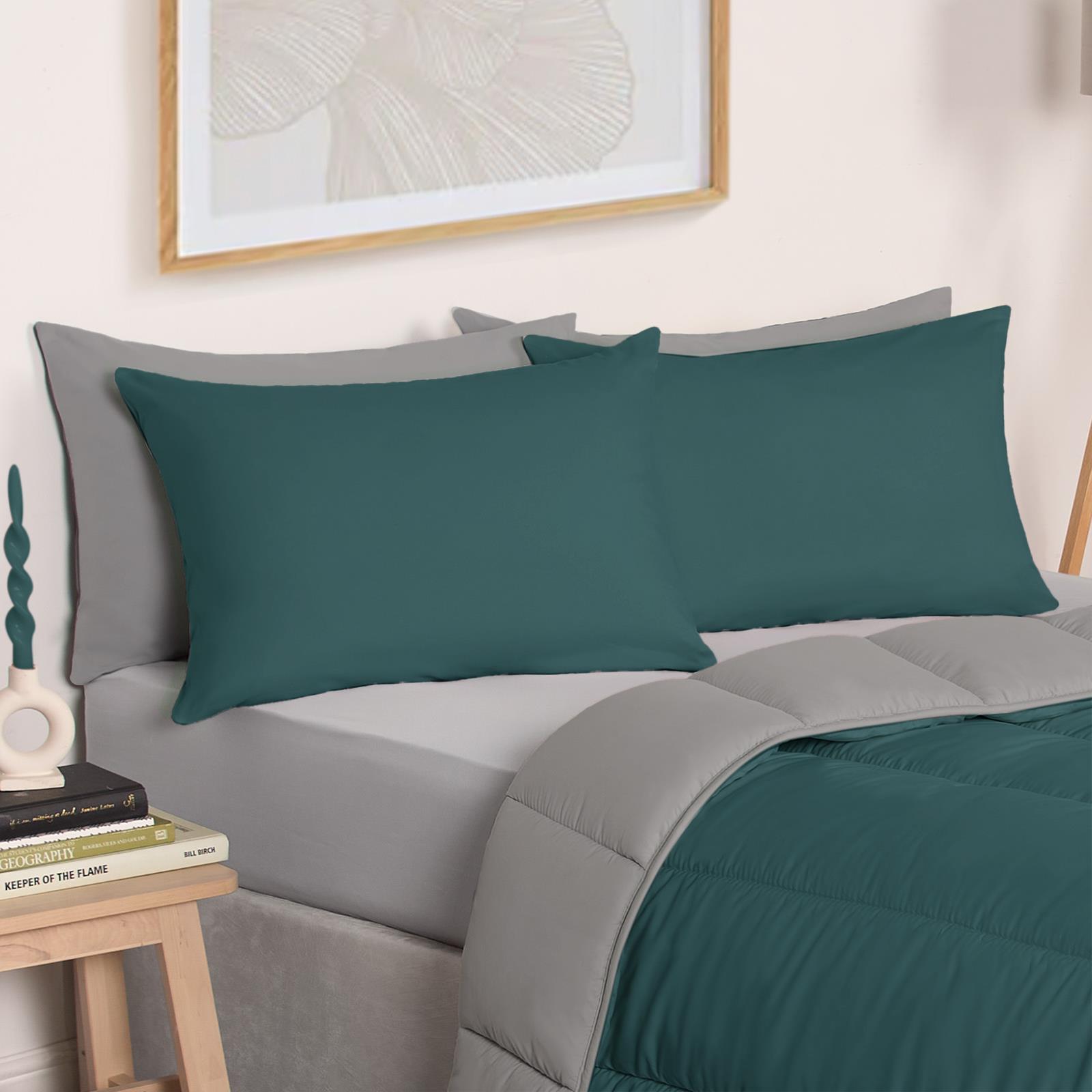 OHS Coverless 10.5 TOG Soft Duvet Pillowcase Quilted Bedding Set Single Double - Picture 102 of 107