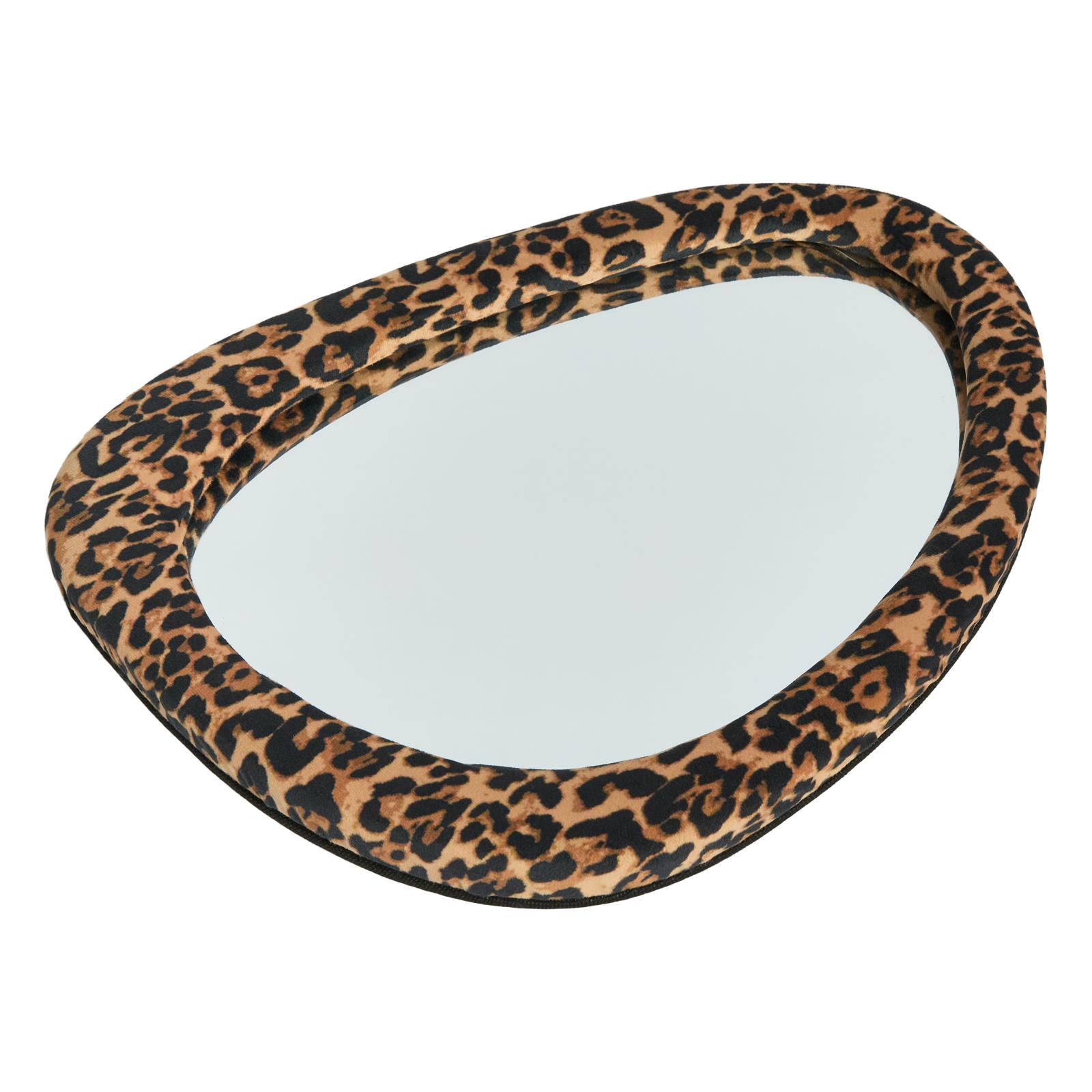 OHS Wall Mirror Matte Velvet Irregular Home Decor Vanity Living Room Bedroom