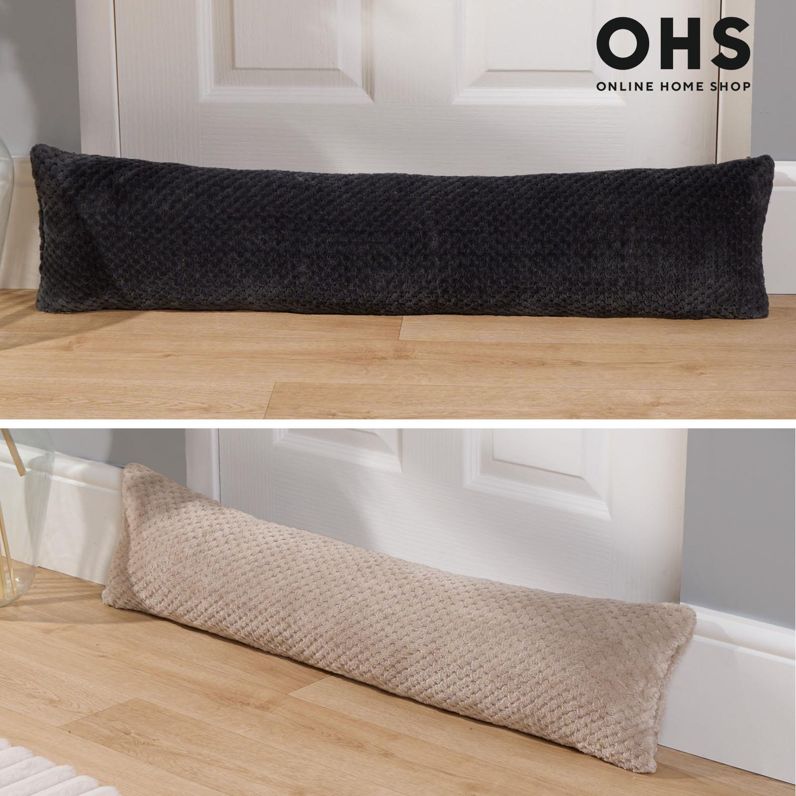 Fabric Door Draught Excluder Weather Seal Waffle Fleece Window Draft Insulation