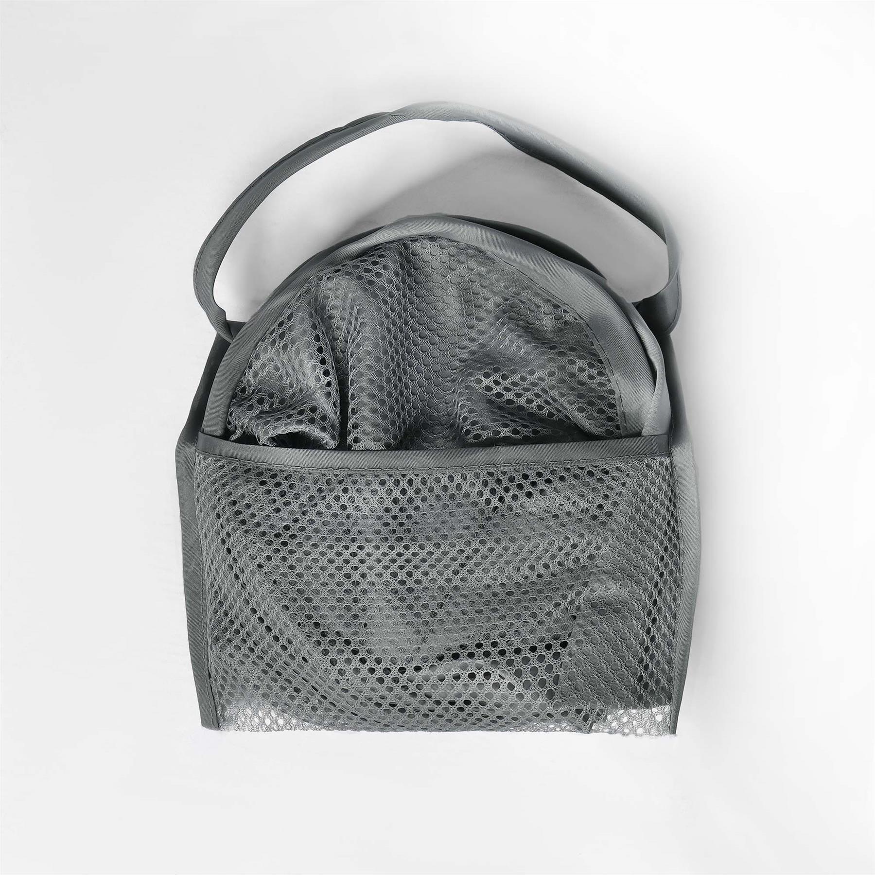 OHS Laundry Basket Net Folding Pop-Up Clothes Freestanding Organiser, Charcoal