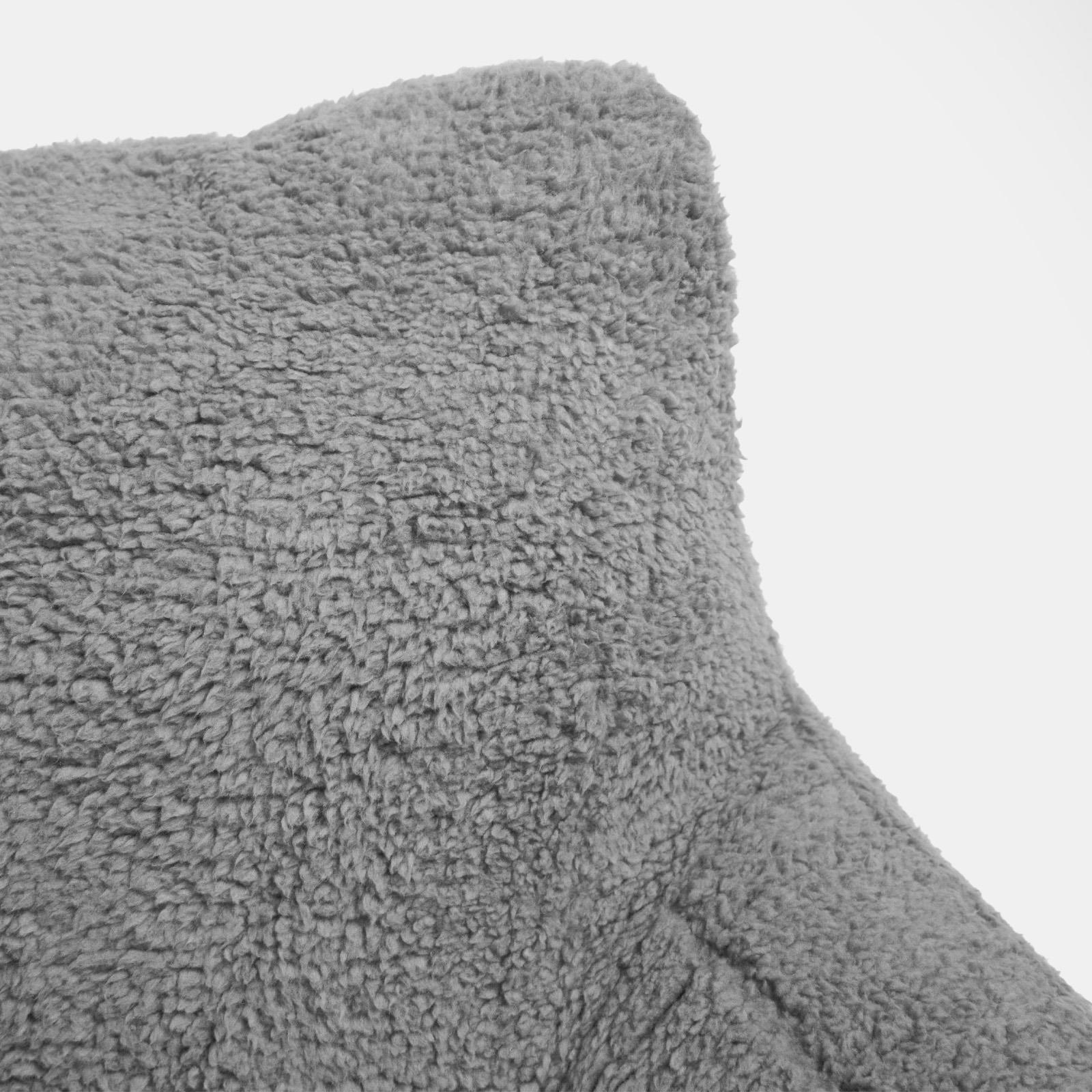 Teddy Fleece Bed Reading Cushion Pillow with Arms Lumbar Chair Back Rest Support - Picture 58 of 59