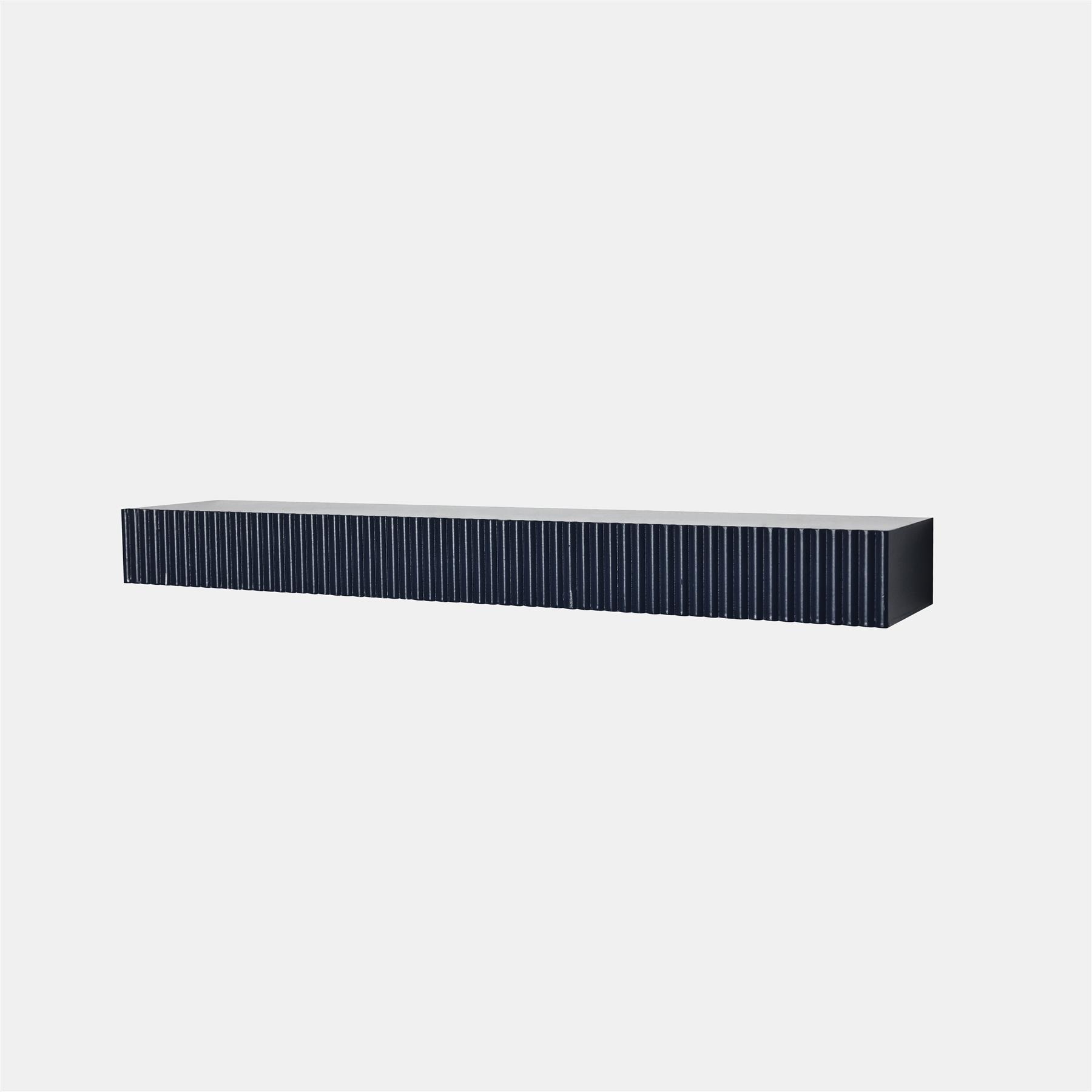 OHS Ribbed Floating Shelf Wall Storage Organiser Home Living Room Decor