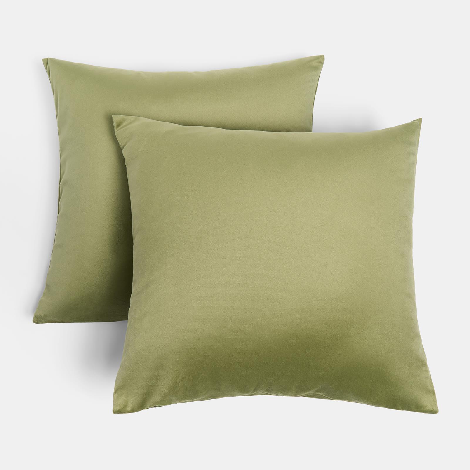 OHS Matte Velvet Cushion Covers Super Soft Luxury Square Pillowcases Multipack