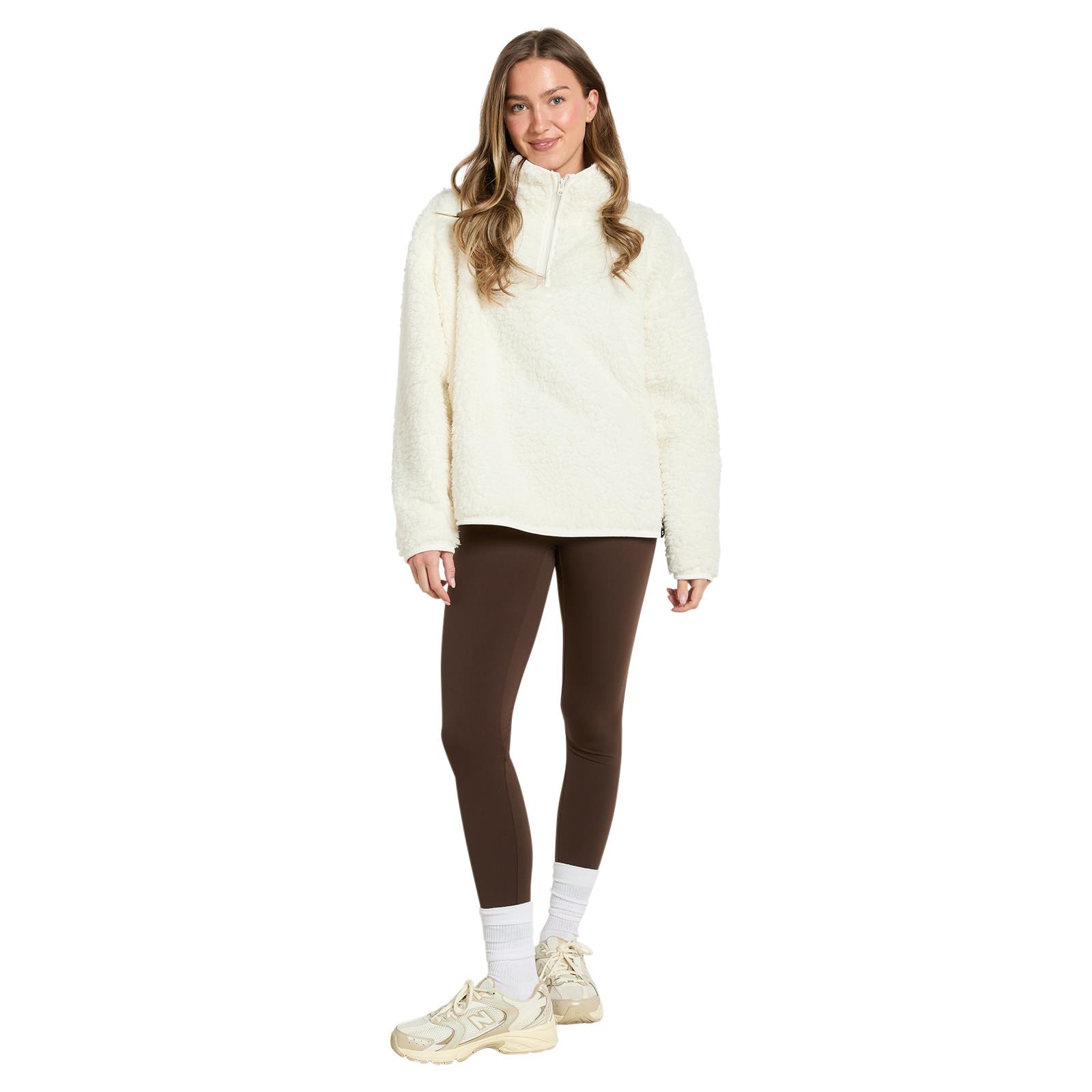 OHS Half Zip Hoodie Plain Thermal Teddy Fleece Winter Jumper Pullover Sweatshirt