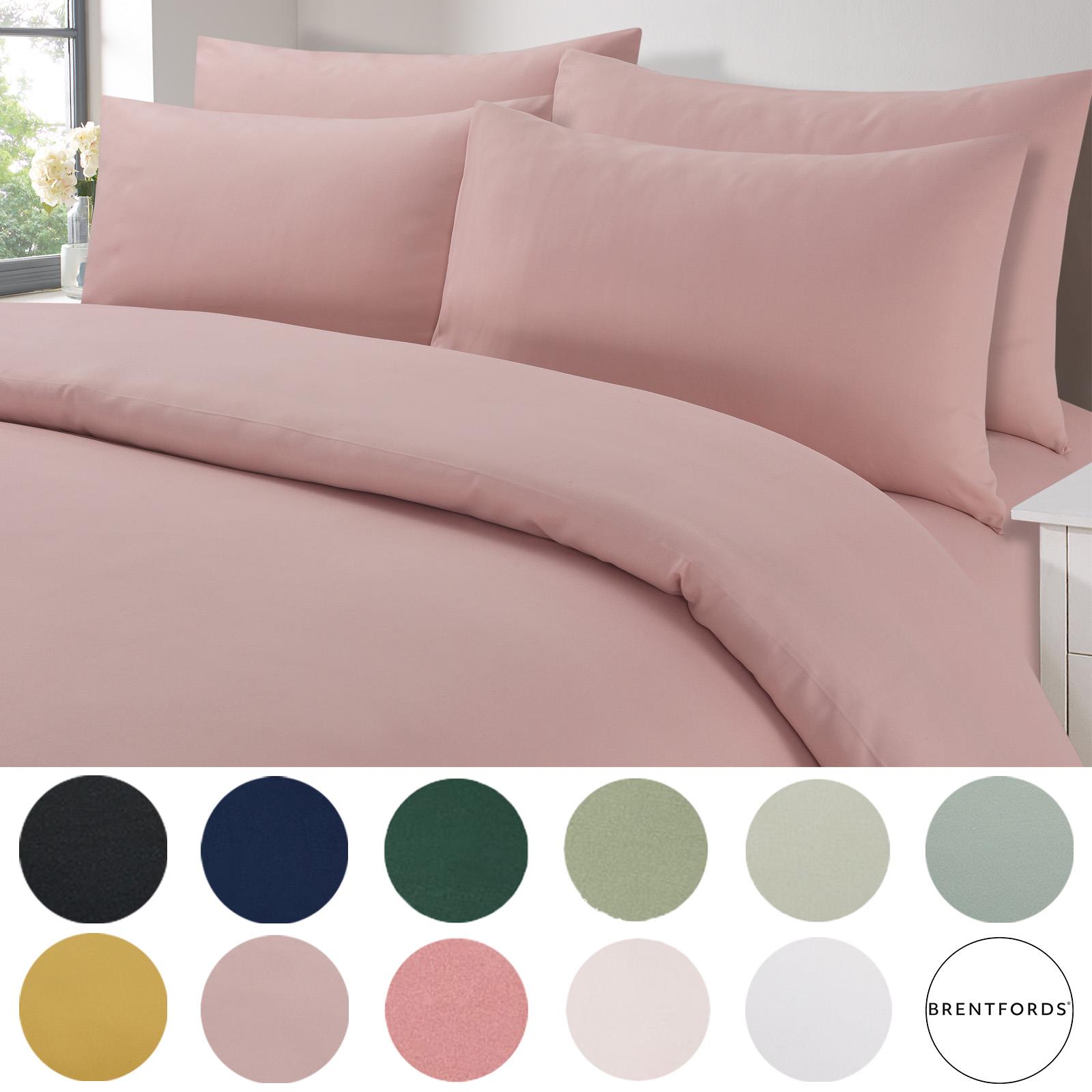 OHS Microfibre Housewife Pillowcases Set 2 Pack Wrinkle Resistant Pillow Covers