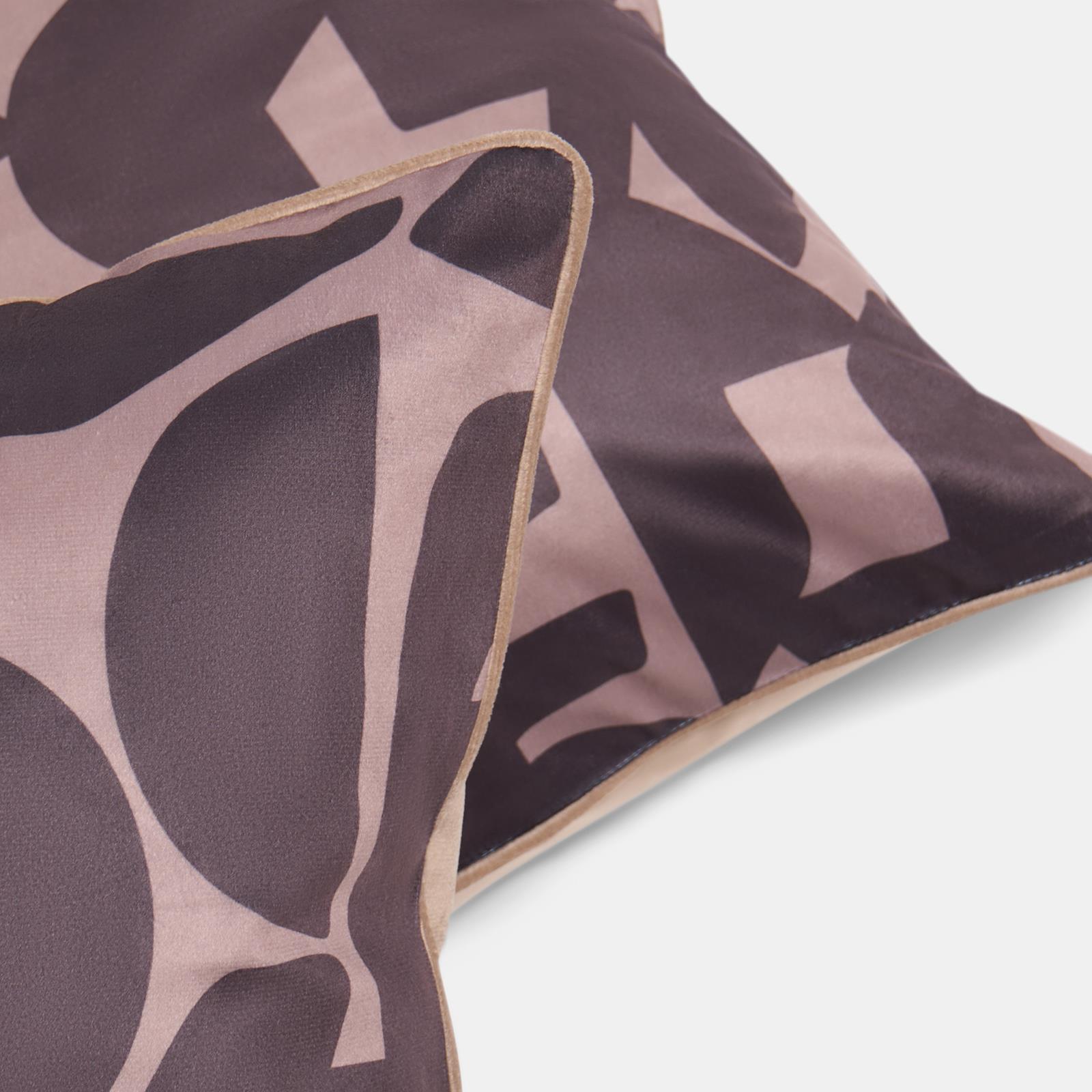 OHS Abstract Print Cushion Covers Matte Velvet Super Soft Square Pillowcases
