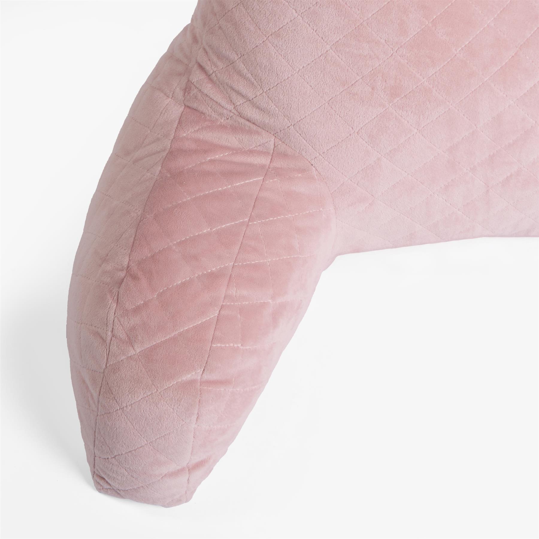 Reading Cuddle Cushion Matte Velvet Pinsonic Lumbar Support Bed Chair Pillow Arm - Picture 8 of 16