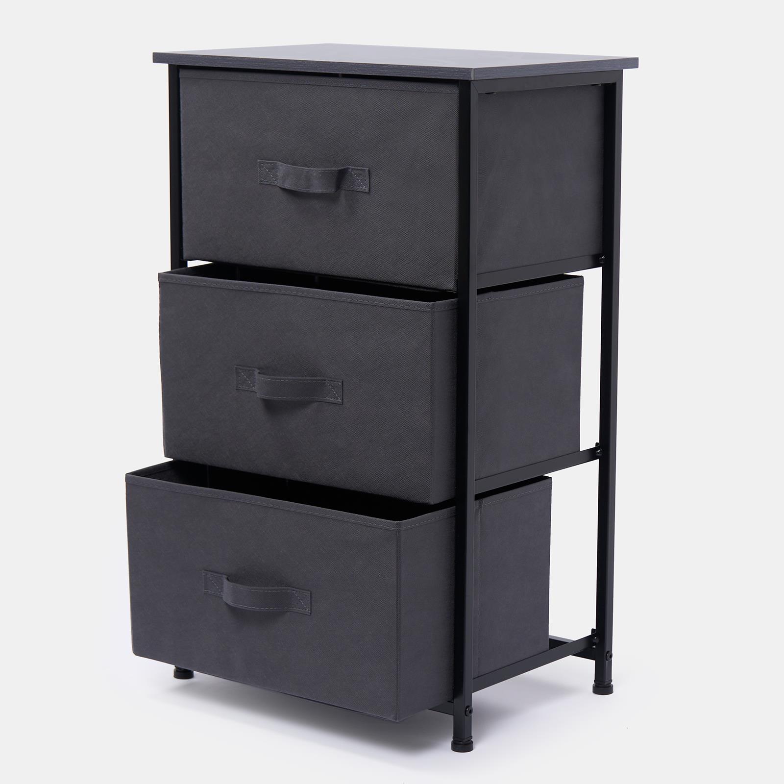 Fabric Cabinet Bedside 2/3/4 Drawers Storage Unit Clothes Shoes Home Organiser - Picture 61 of 94