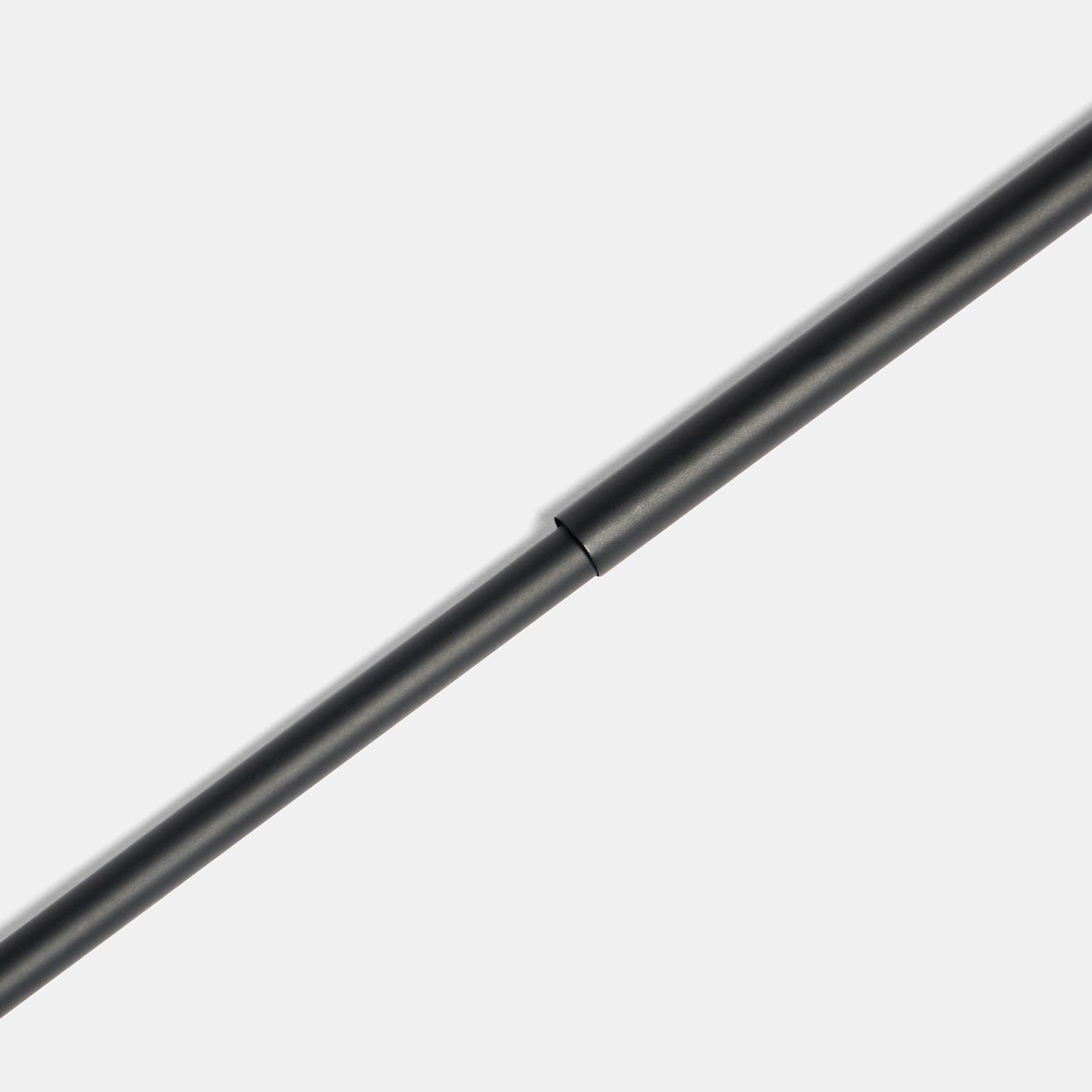 OHS 120-200cm Curtain Pole Extendable Metal 16mm Ball Trumpet Twist Finnials
