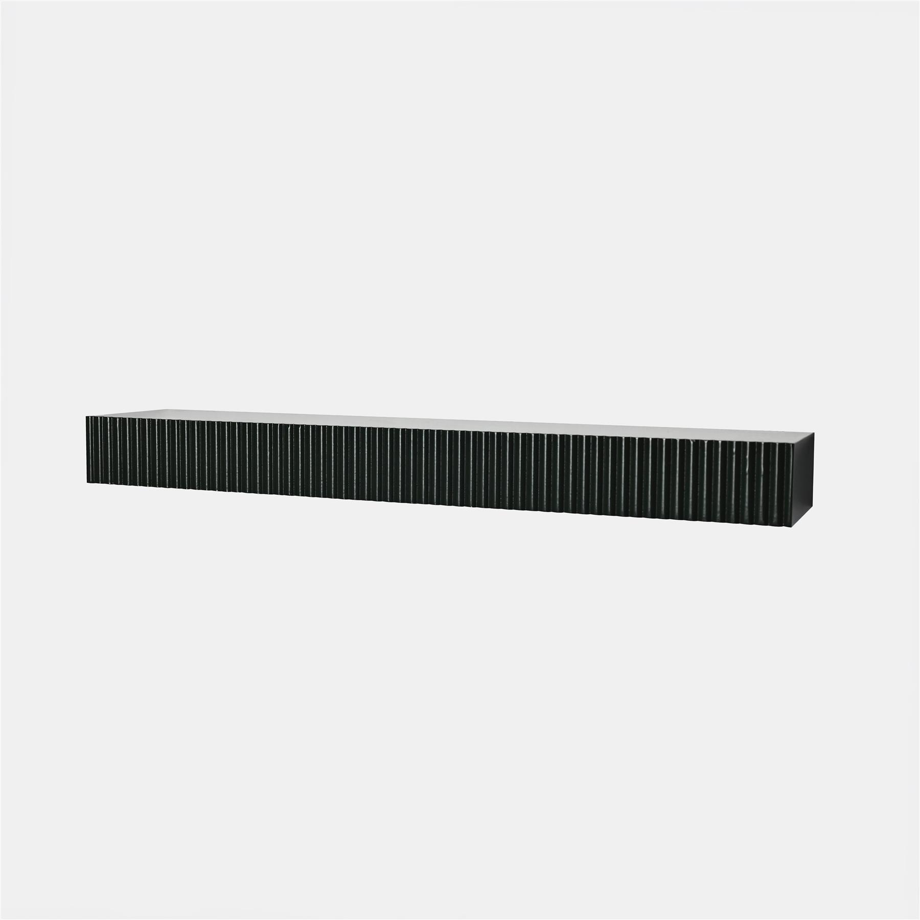 OHS Ribbed Floating Shelf Wall Storage Organiser Home Living Room Decor