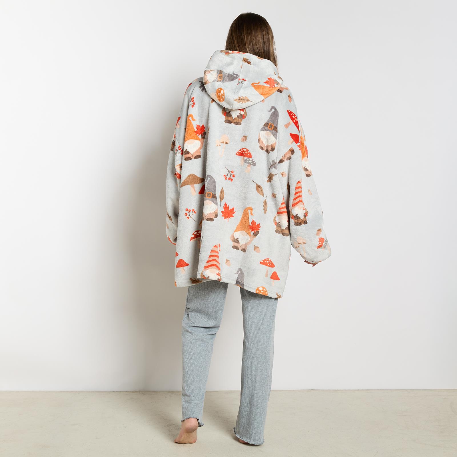Gonk Hoodie Blanket Sherpa Fleece Oversized Sweatshirt Jumper Autumn Soft Plush