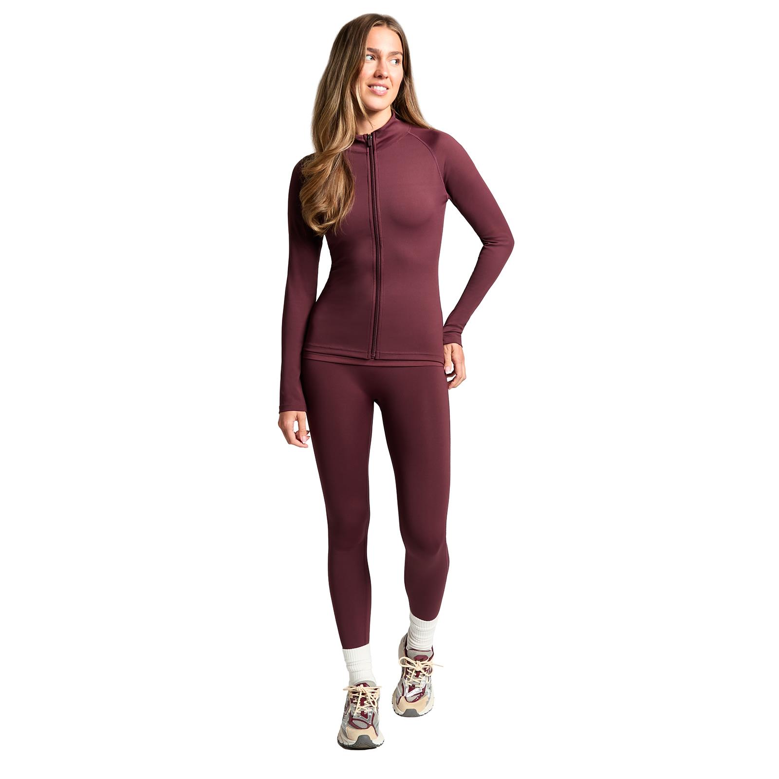 OHS Zip Up Top Long Sleeve Quick Dry Activewear JacketGym Workout Fitness Sports