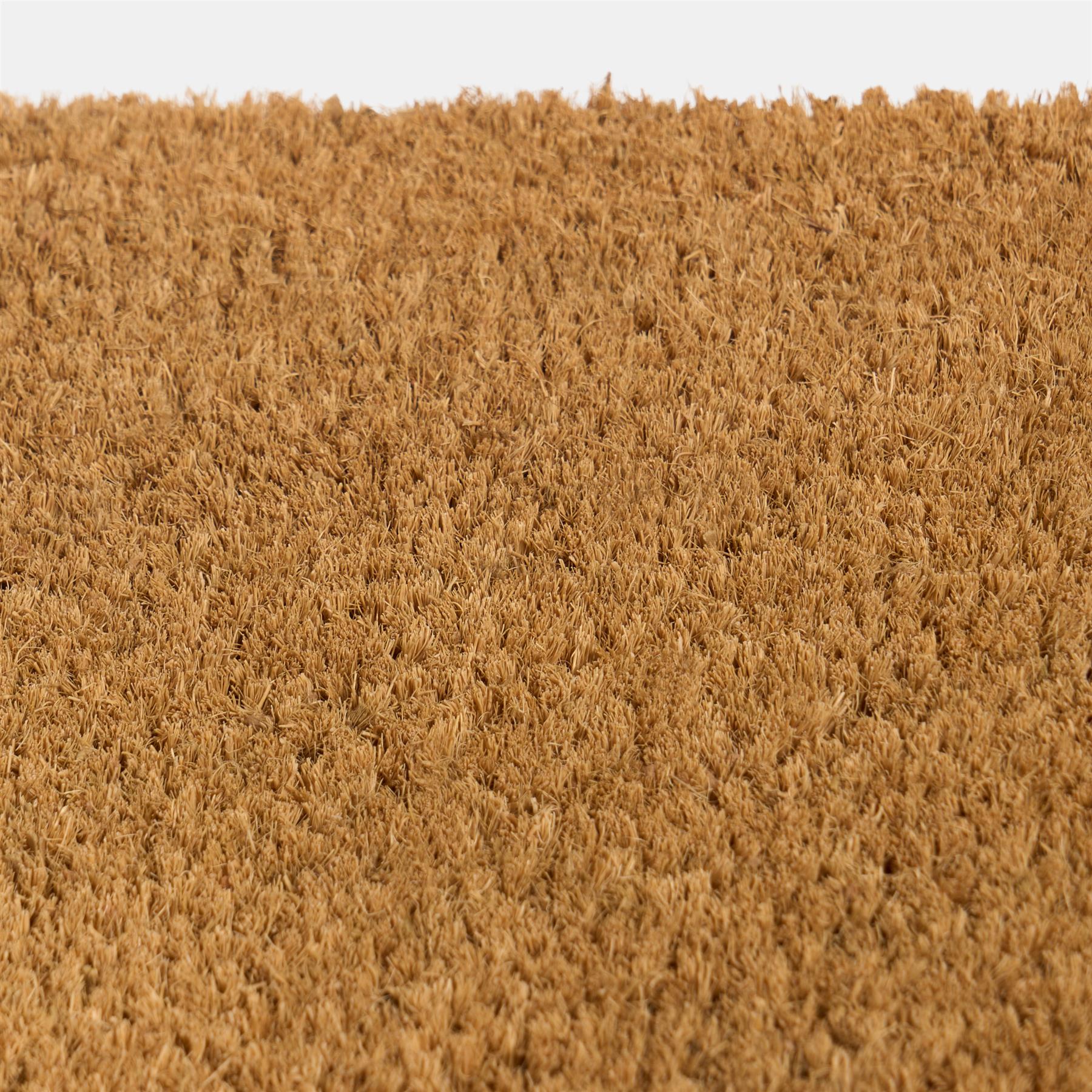 OHS Plain Doormat Natural Non Slip Indoor Outdoor Welcome Coir Door Mat Rug