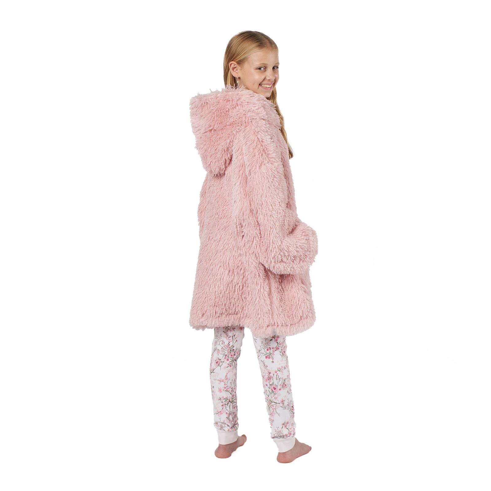 Kids Hoodie Blanket Oversized Sherpa Fleece Jumper Sweatshirt Soft Warm Throw - Picture 16 of 169